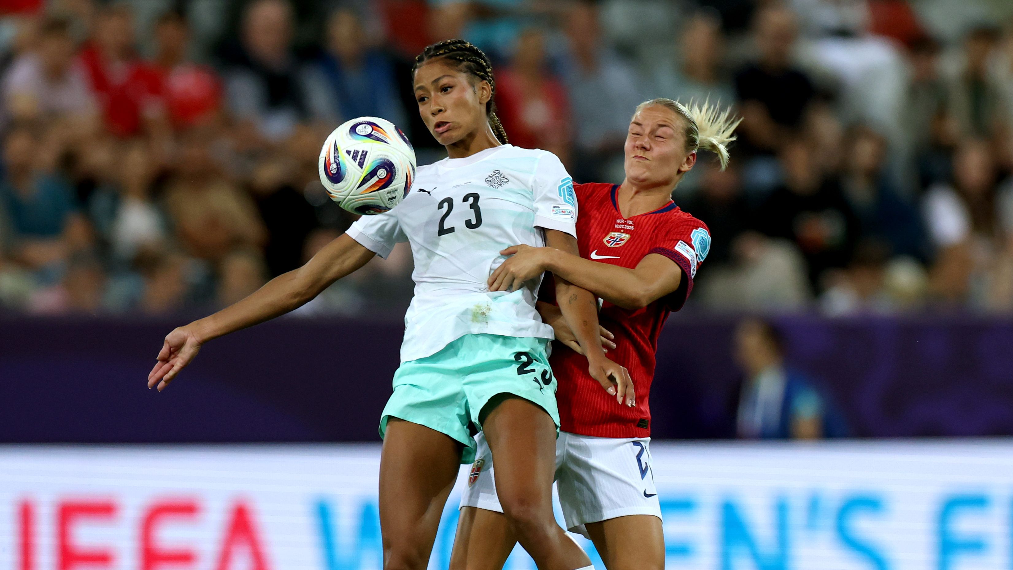 Norway get over the line! Iceland fightback not enough to rescue point in final Euro 2025 group game as Signe Gaupset brace proves decisive