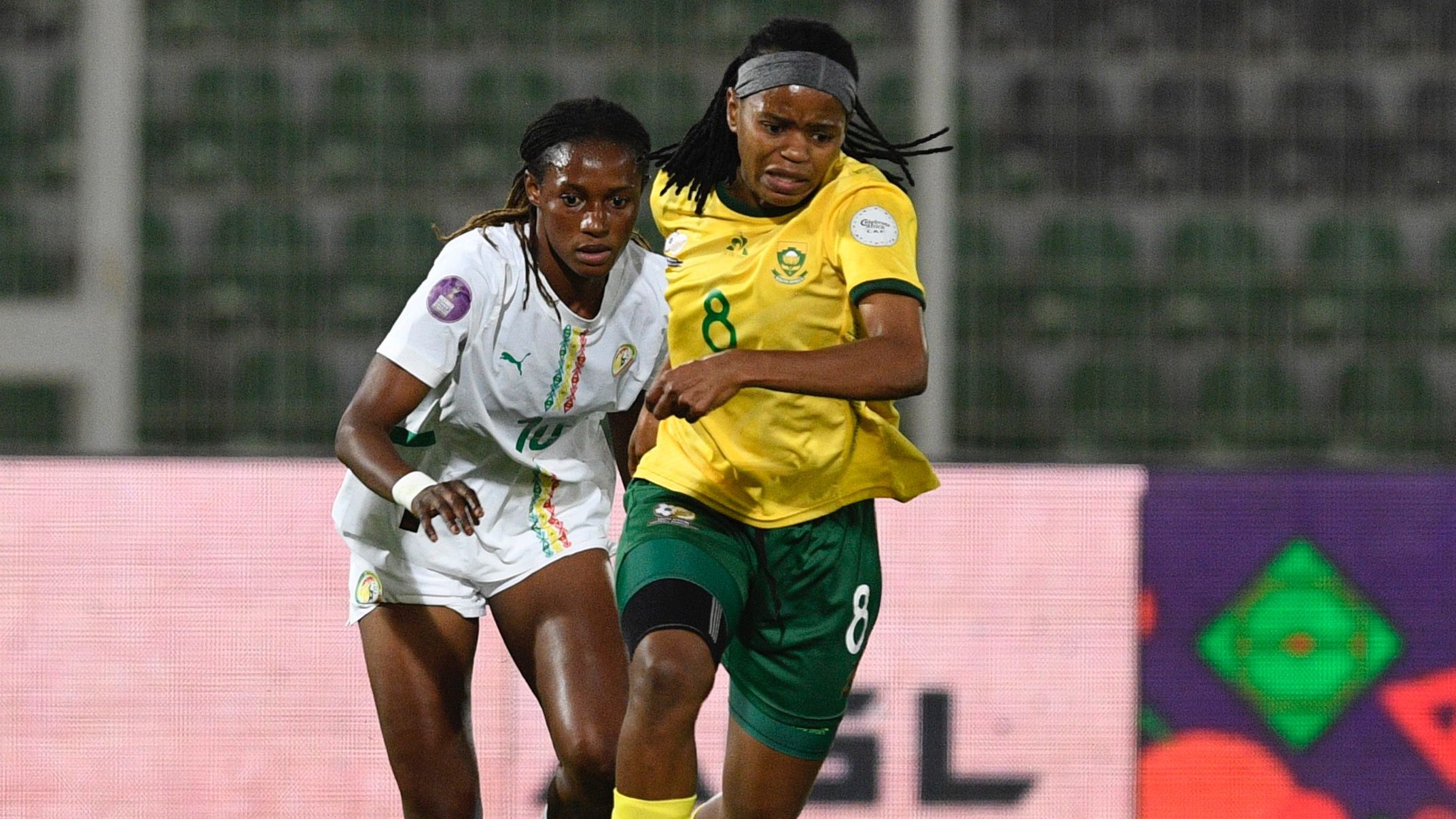 Defending Women's Africa Cup of Nations champions Banyana Banyana survive Senegal scare to set up blockbuster semi-final against Nigeria