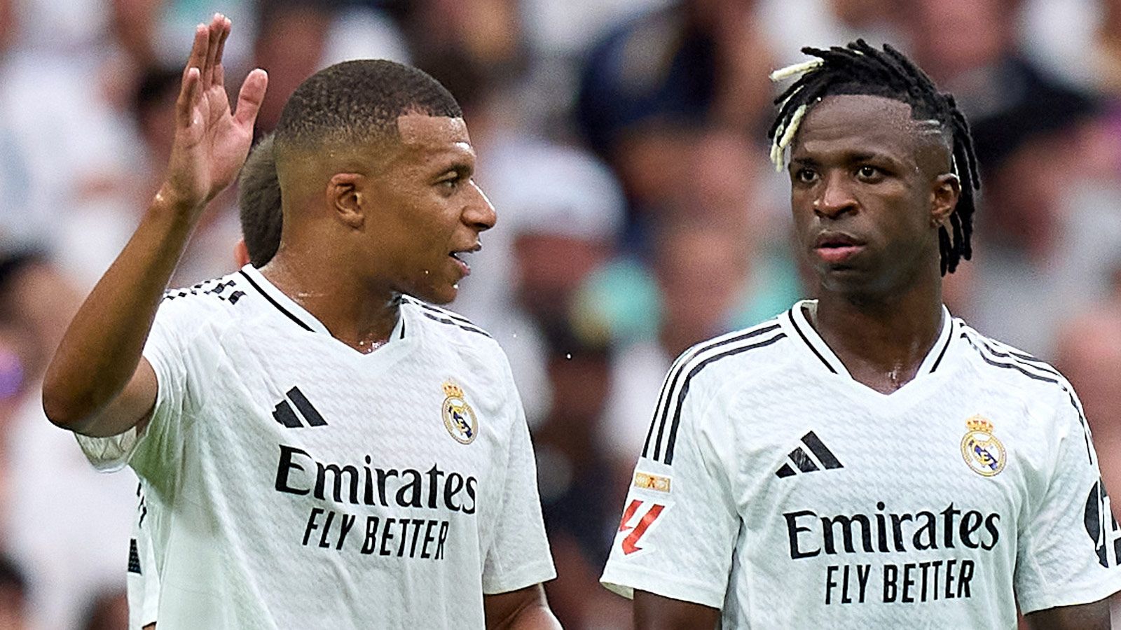 ‘Not happy' - Kylian Mbappe & Vinicius Junior warning from Real Madrid legend as ‘love' questions asked of Galacticos at Santiago Bernabeu