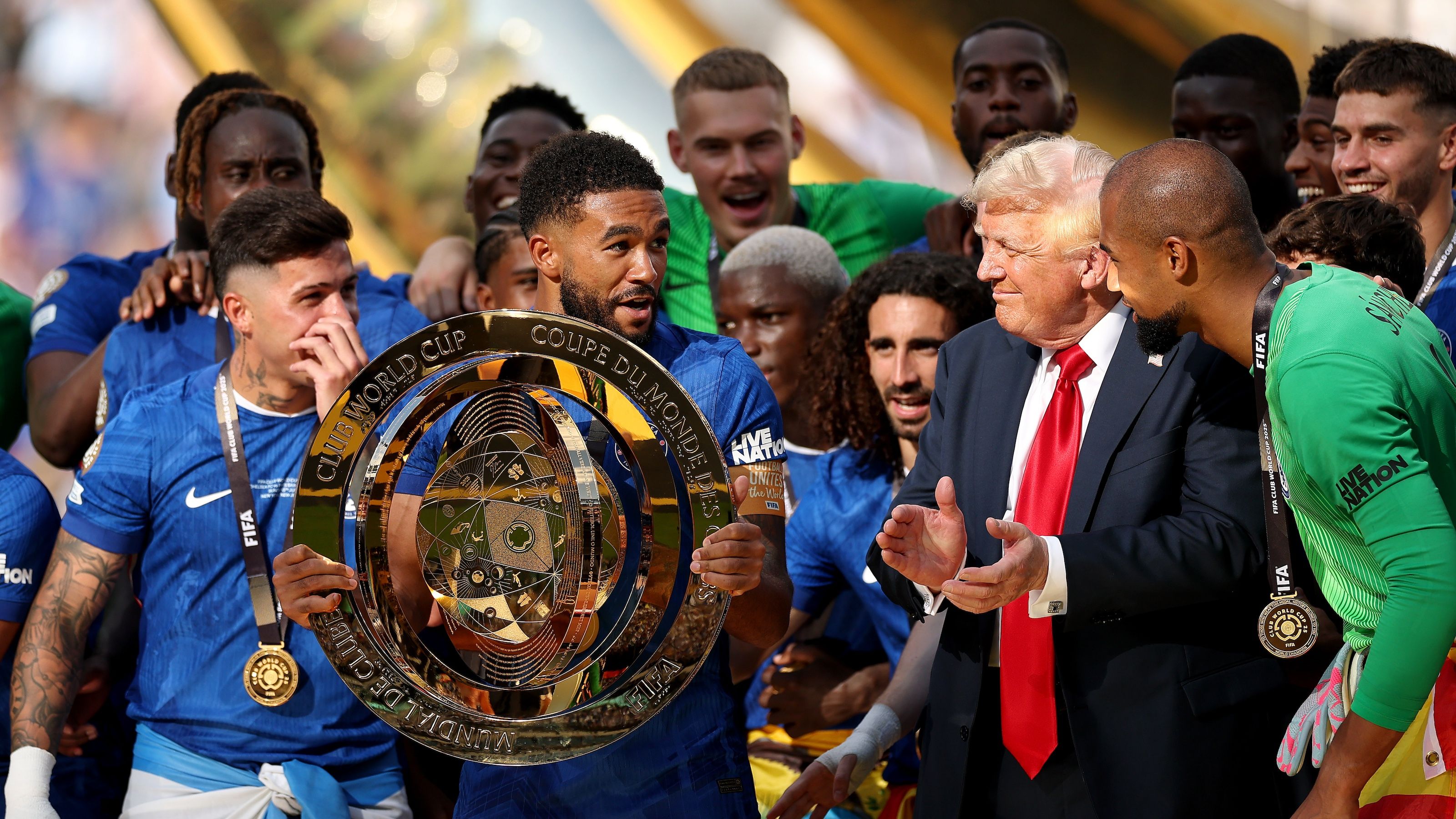 Marc Cucurella 'scared sh*tless' by U.S. President Donald Trump as Chelsea stars 'waited for him to leave' FIFA Club World Cup trophy ceremony