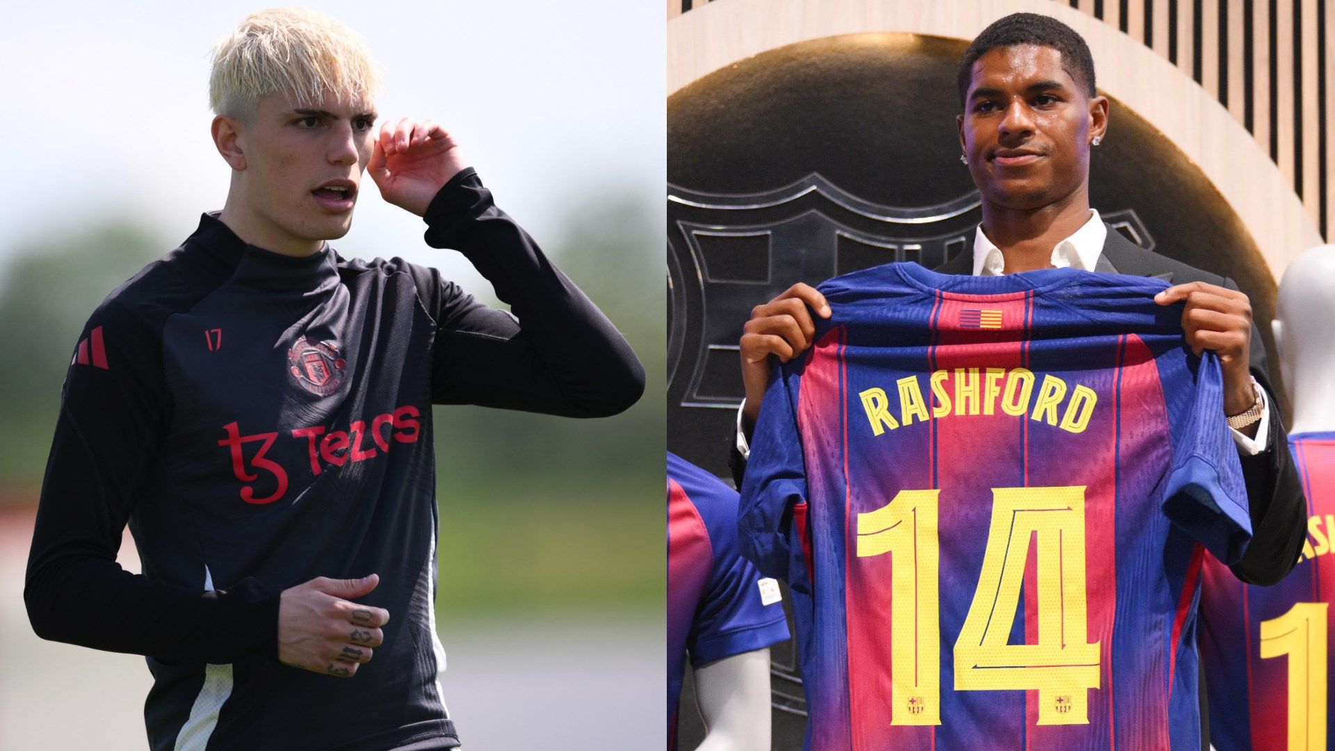 Alejandro Garnacho risks the wrath of Man Utd fans with pointed transfer message to Marcus Rashford after outcast completes Barcelona loan