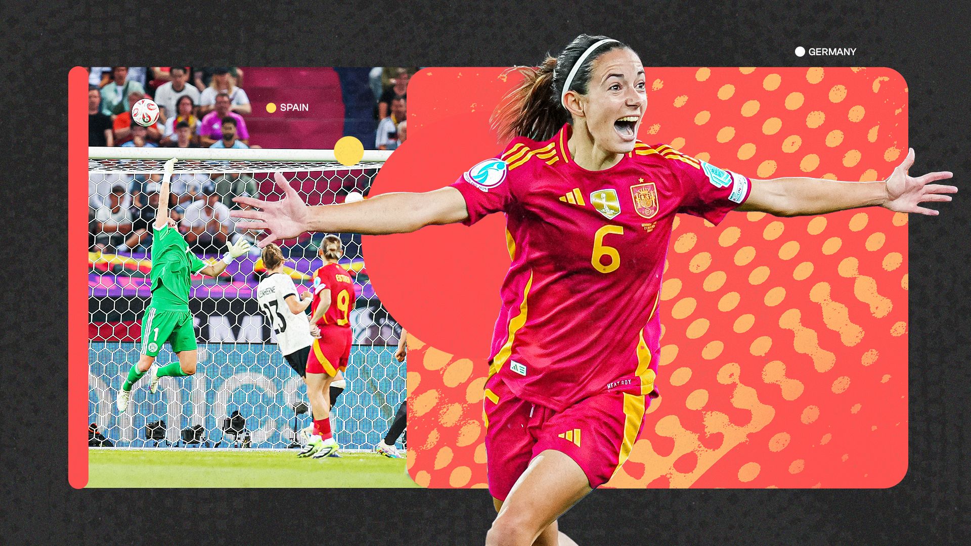 Aitana Bonmati always finds a way! Spain superstar scores sublime late winner to down Germany & book Euro 2025 final place as Ann-Katrin Berger goes from hero to zero