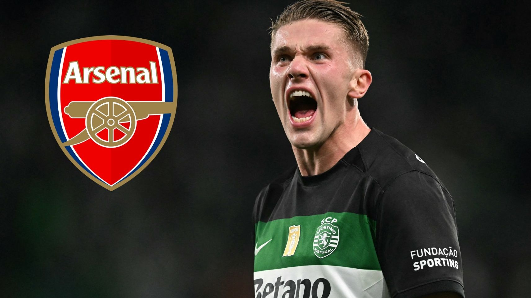 Viktor Gyokeres is on his way! Swedish striker boards private jet to Arsenal medical in London alongside agent