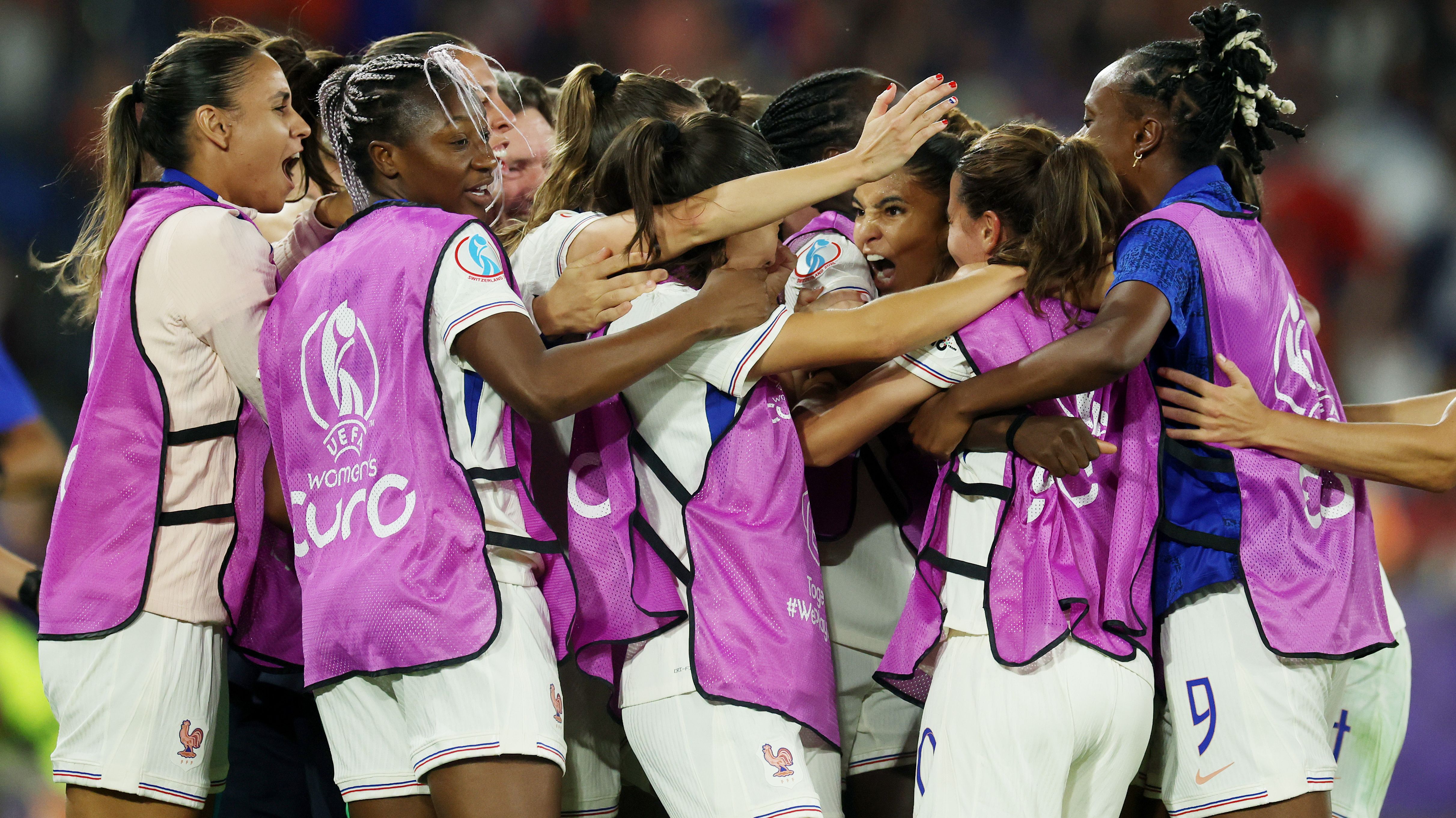 Delphine Cascarino's clutch brace helps France come from behind to beat the Netherlands and secure top spot ahead of England in Euro 2025 group