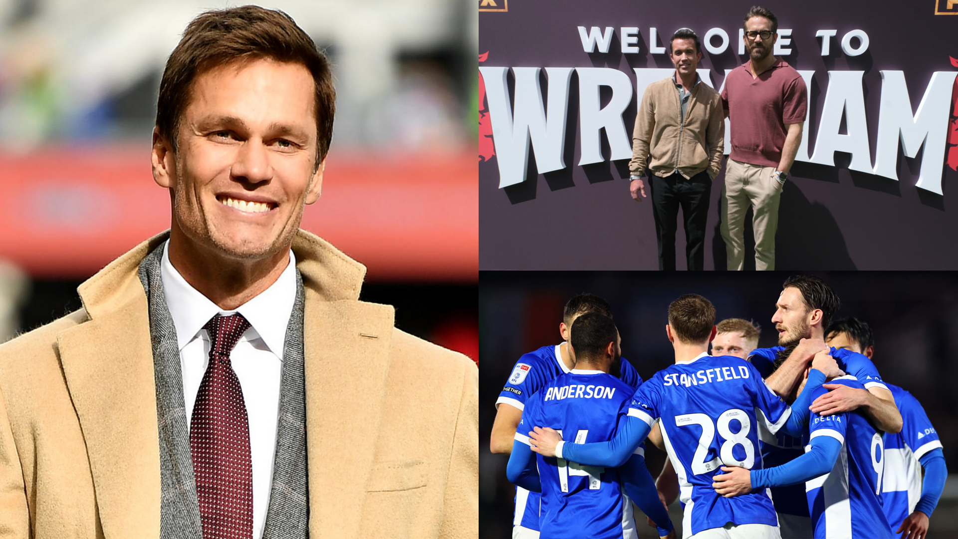 VIDEO: Tom Brady mocks Rob McElhenney's name & calls out Ryan Reynolds in 'coming for your ass' warning to Wrexham as Birmingham share documentary footage of sweary rant from minority owner