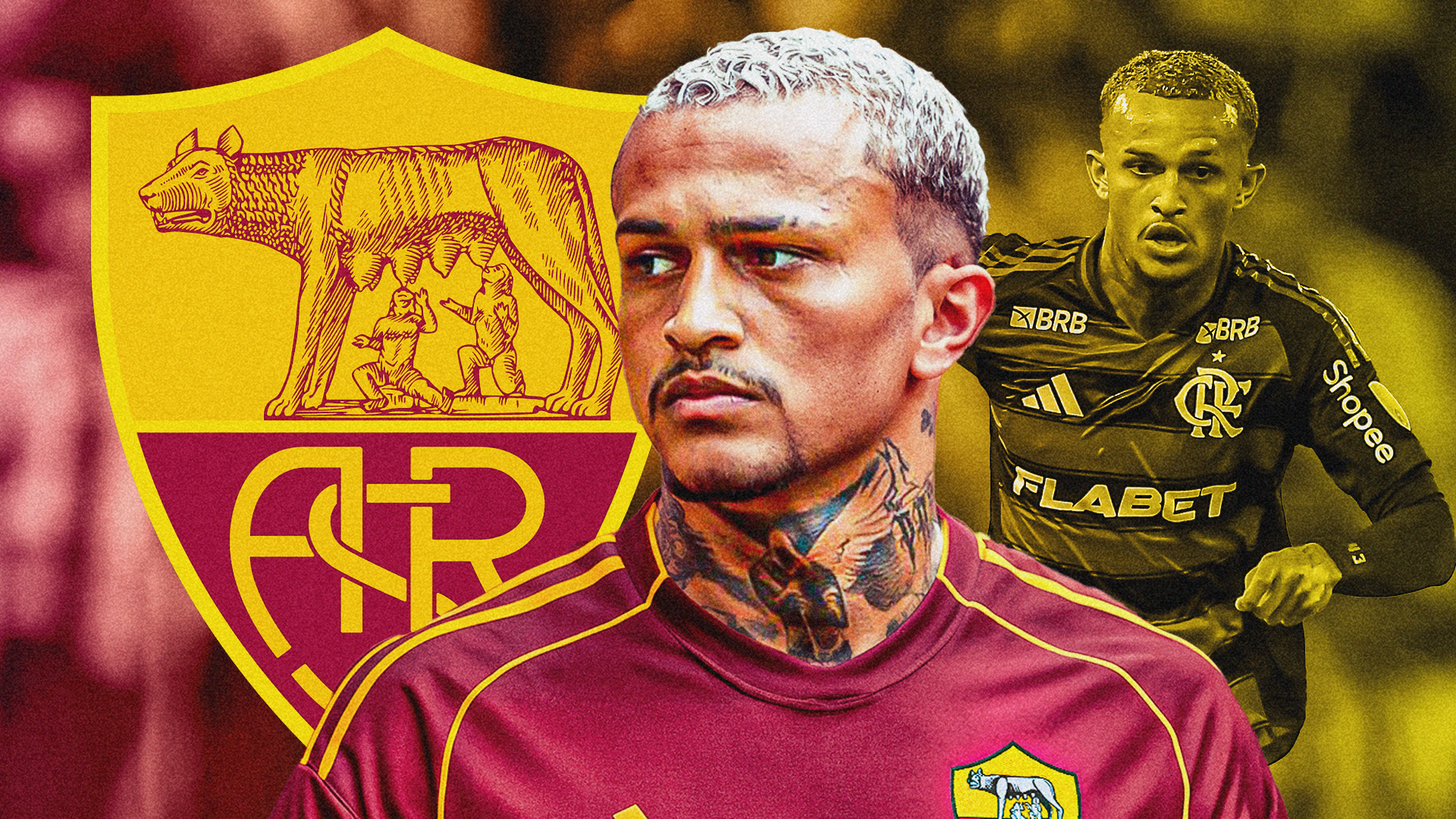 'Didn't kick a ball until 17 and wanted to quit after a year' - Roma new boy Wesley reveals unique journey to Flamengo stardom and €30m transfer to Serie A side