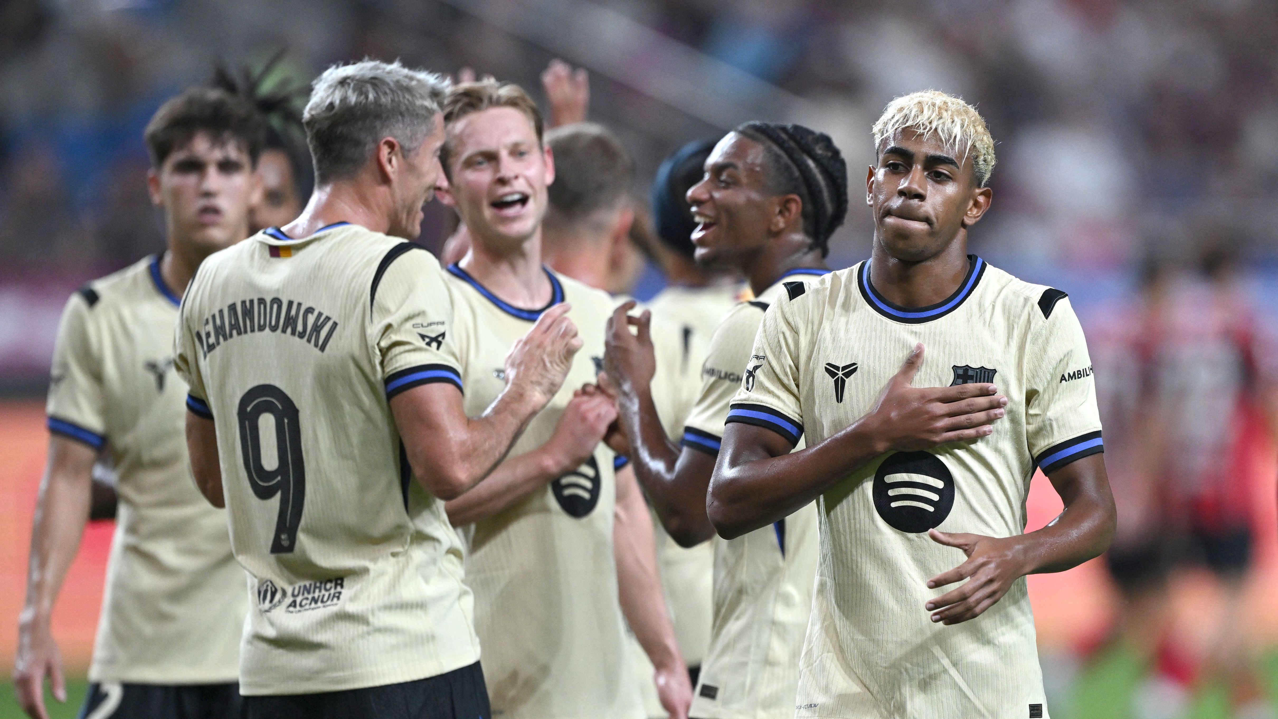 Lamine Yamal's two-goal masterclass sets the tone for Barcelona in ruthless demolition of Jesse Lingard's FC Seoul as lively Marcus Rashford bags first assist for new club