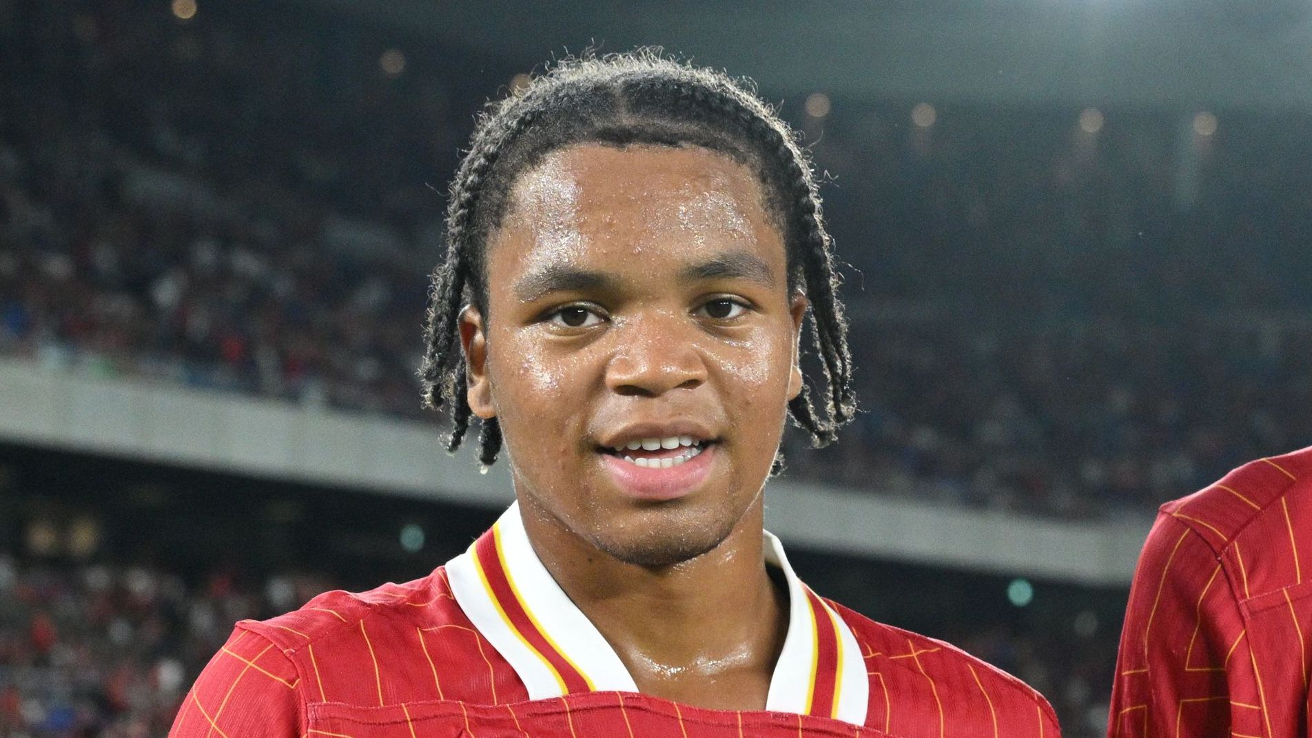 Liverpool fans urge Arne Slot to get Rio Ngumoha into the first-team squad for the 2025-26 season after 16-year-old scores incredible goal against Athletic Club