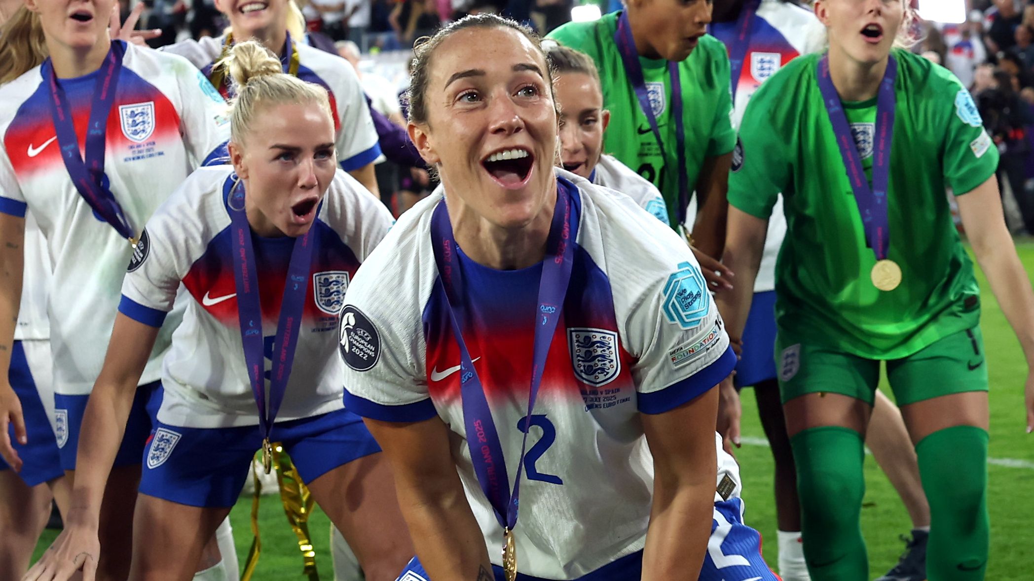 'Save us GOAT!' - Esme Morgan credits 'freak' Lucy Bronze for carrying Lionesses to Euro 2025 success