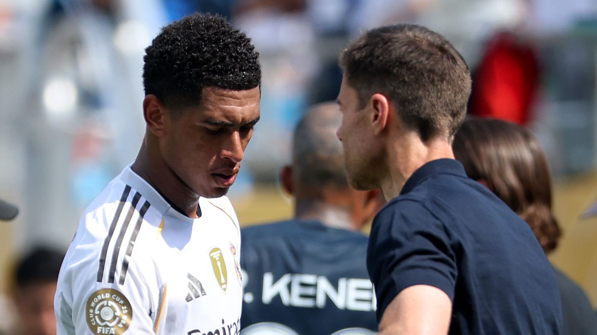 Jude Bellingham winces during shoulder exercises as Real Madrid hero continues recovery from surgery while enjoying family break in Jamaica