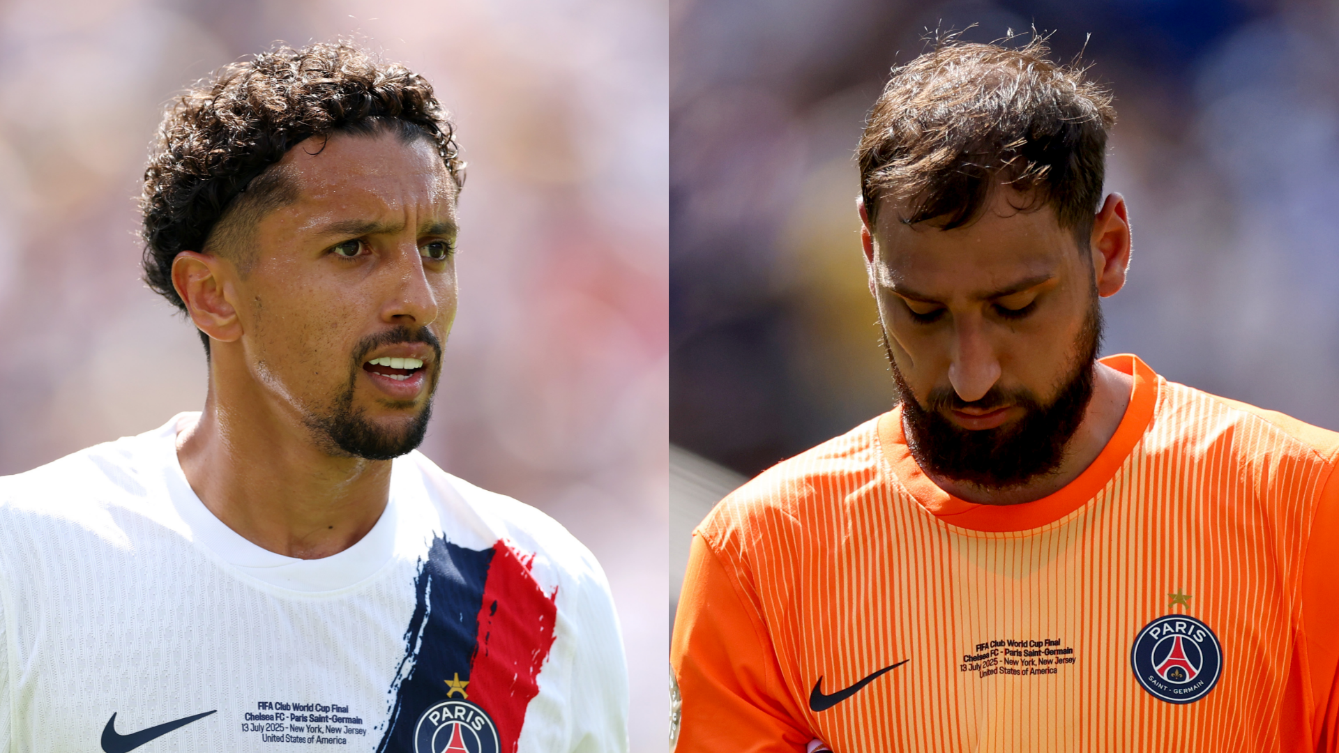 'We love you!' - Marquinhos blows a kiss to Gianluigi Donnarumma through TV as PSG captain celebrates Super Cup win after goalkeeper frozen out