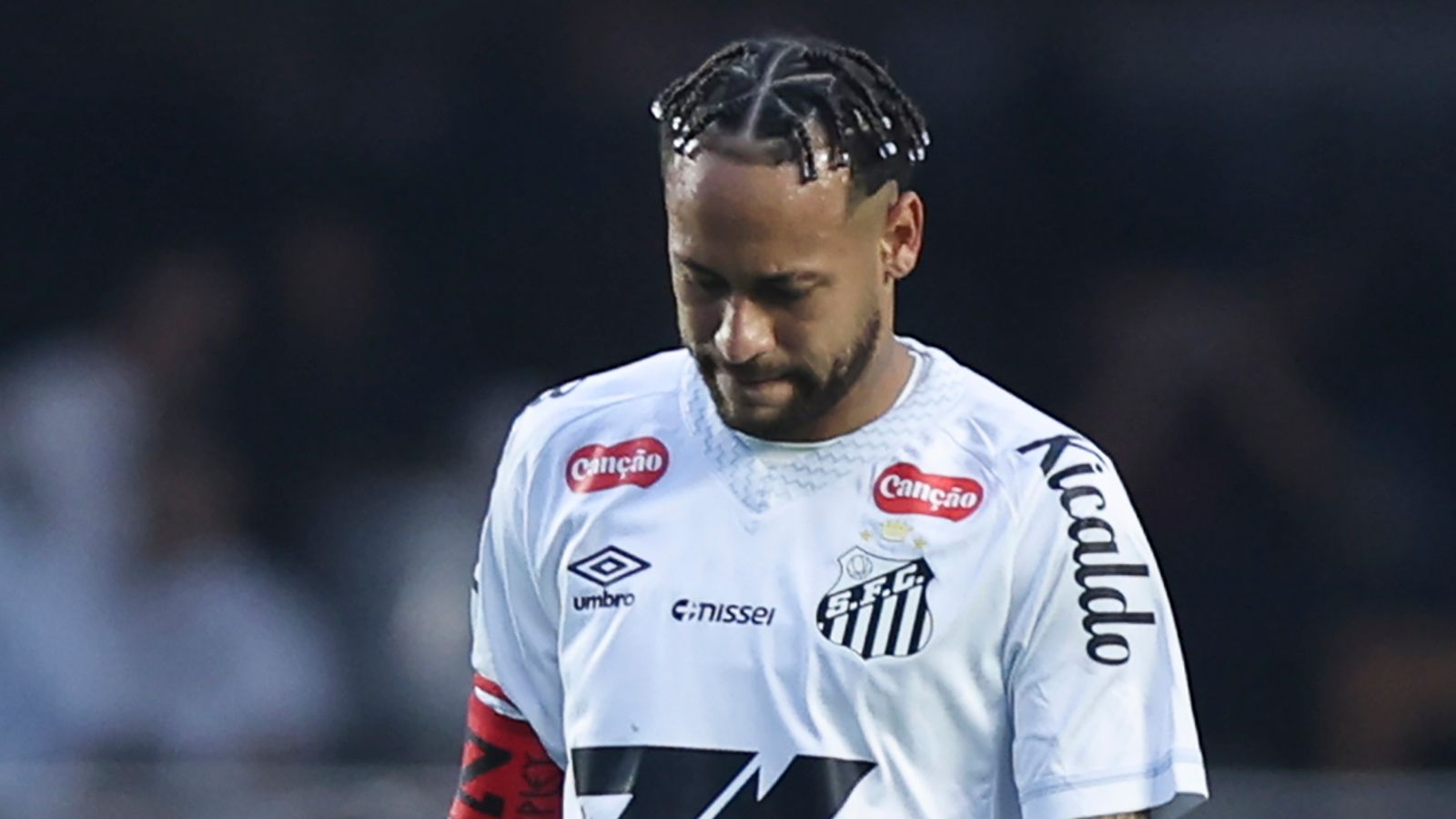 'You are my inspiration' - Neymar receives heart-warming message from his son after tearful reaction to Santos' 6-0 hammering from Vasco da Gama as Brazil star vows 'Dad will get back on his feet'