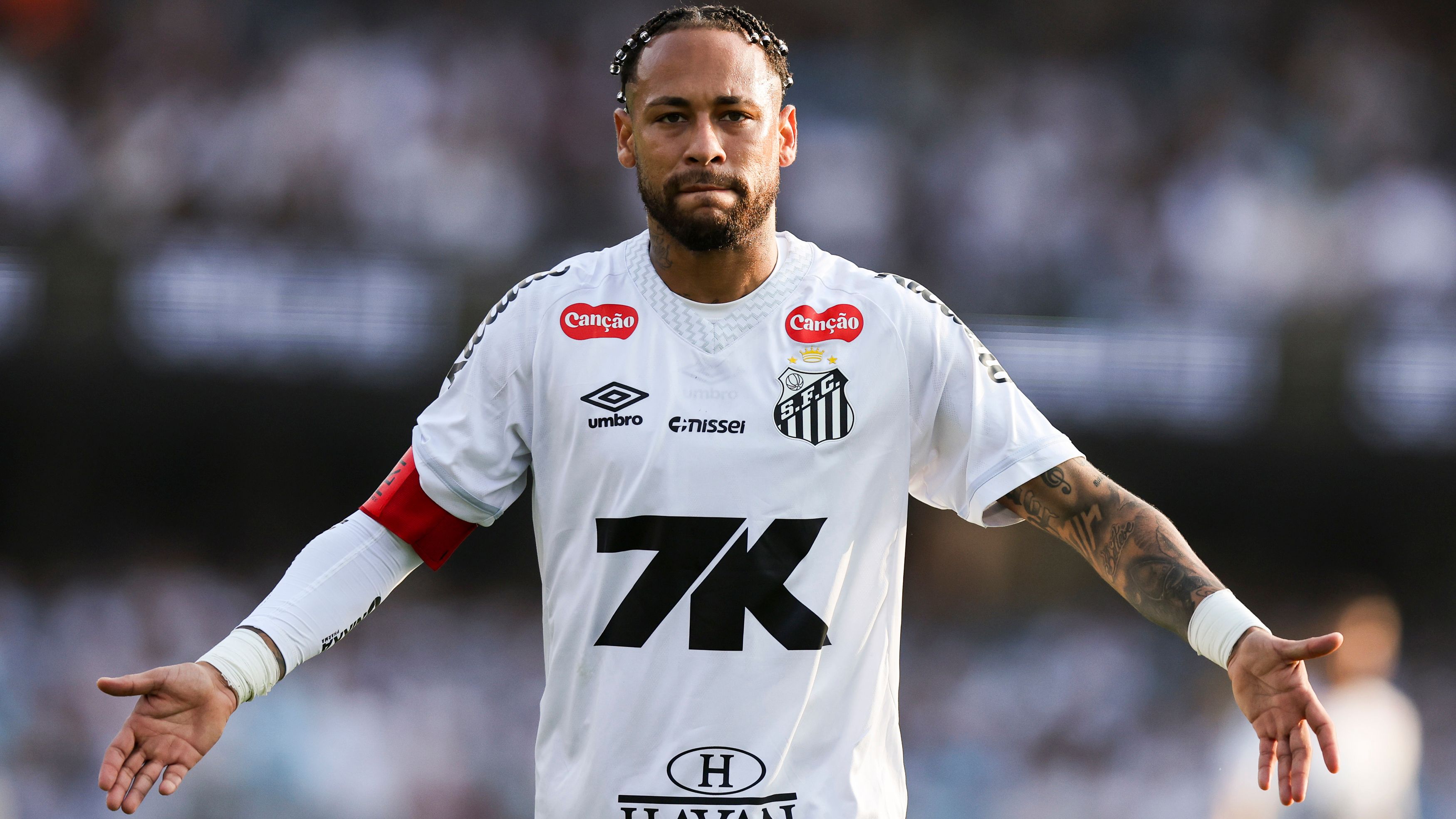 'You are my inspiration' - Neymar receives heart-warming message from his son after tearful reaction to Santos' 6-0 hammering from Vasco da Gama as Brazil star vows 'Dad will get back on his feet'