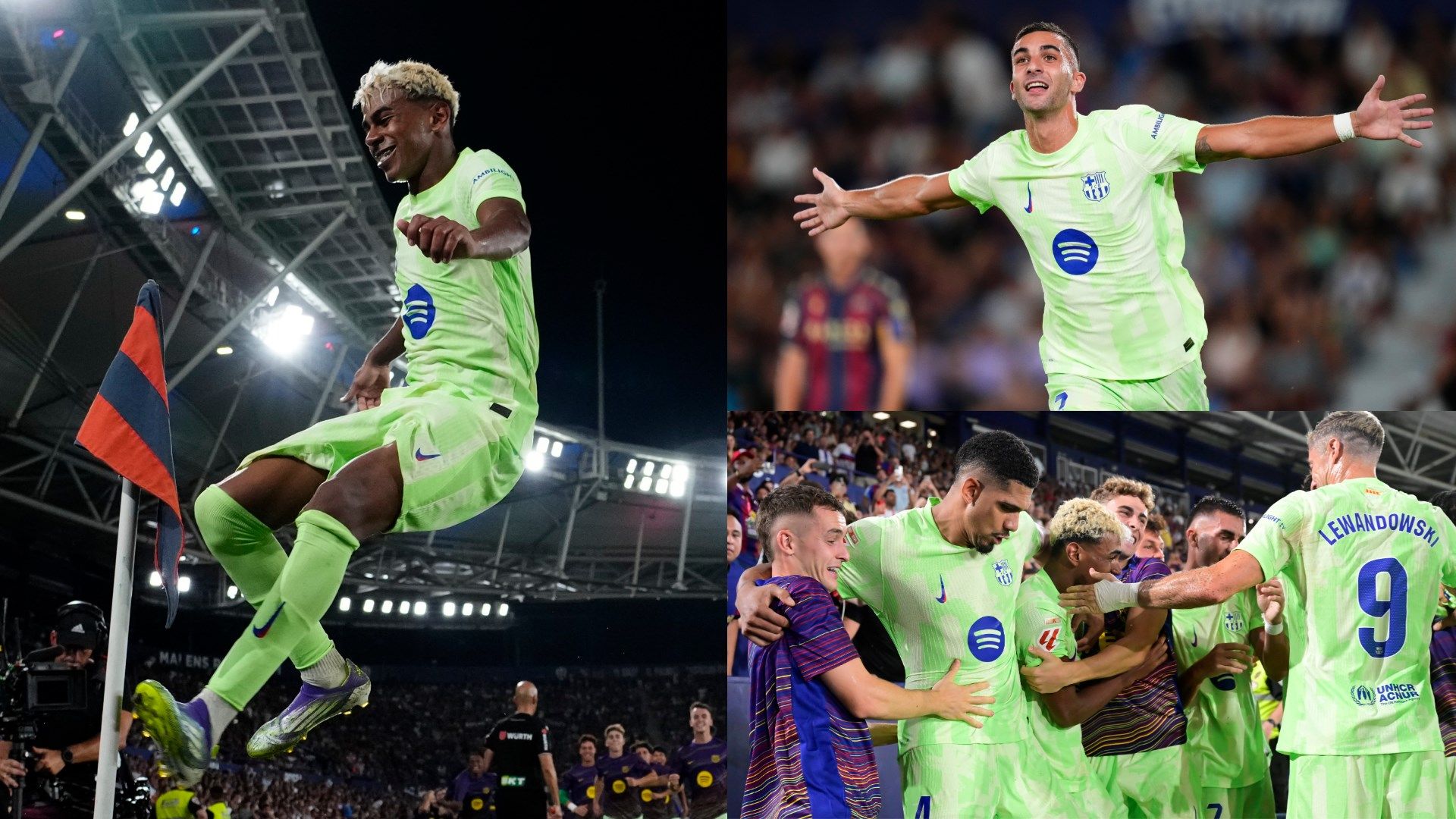 Barcelona player ratings vs Levante: Barca win it at the death! Hansi Flick's side come from 2-0 down to beat Levante as own goal from Lamine Yamal cross completes incredible comeback after Pedri and Ferran Torres strikes