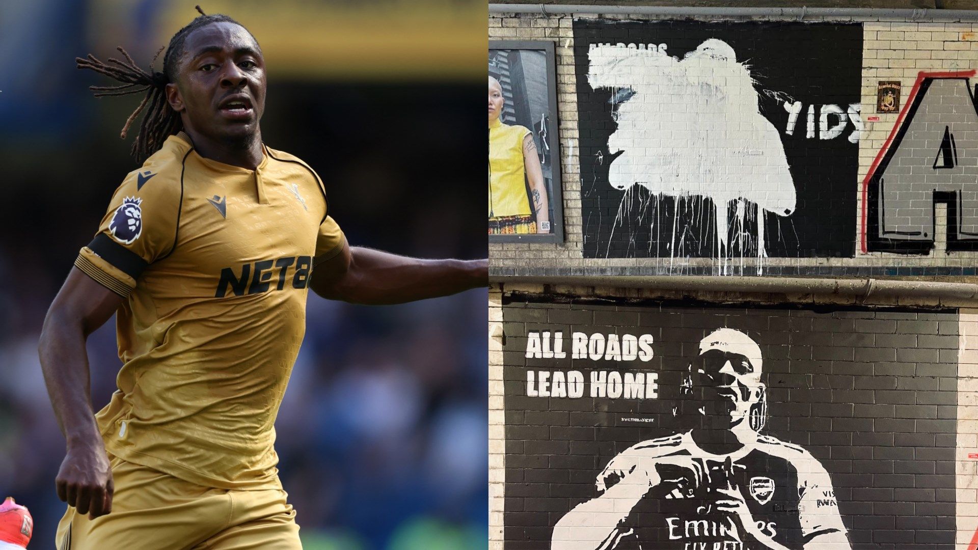 Tottenham's Eberechi Eze revenge! Mural of imminent Arsenal signing vandalised by Spurs fans after £67.5m transfer hijacking