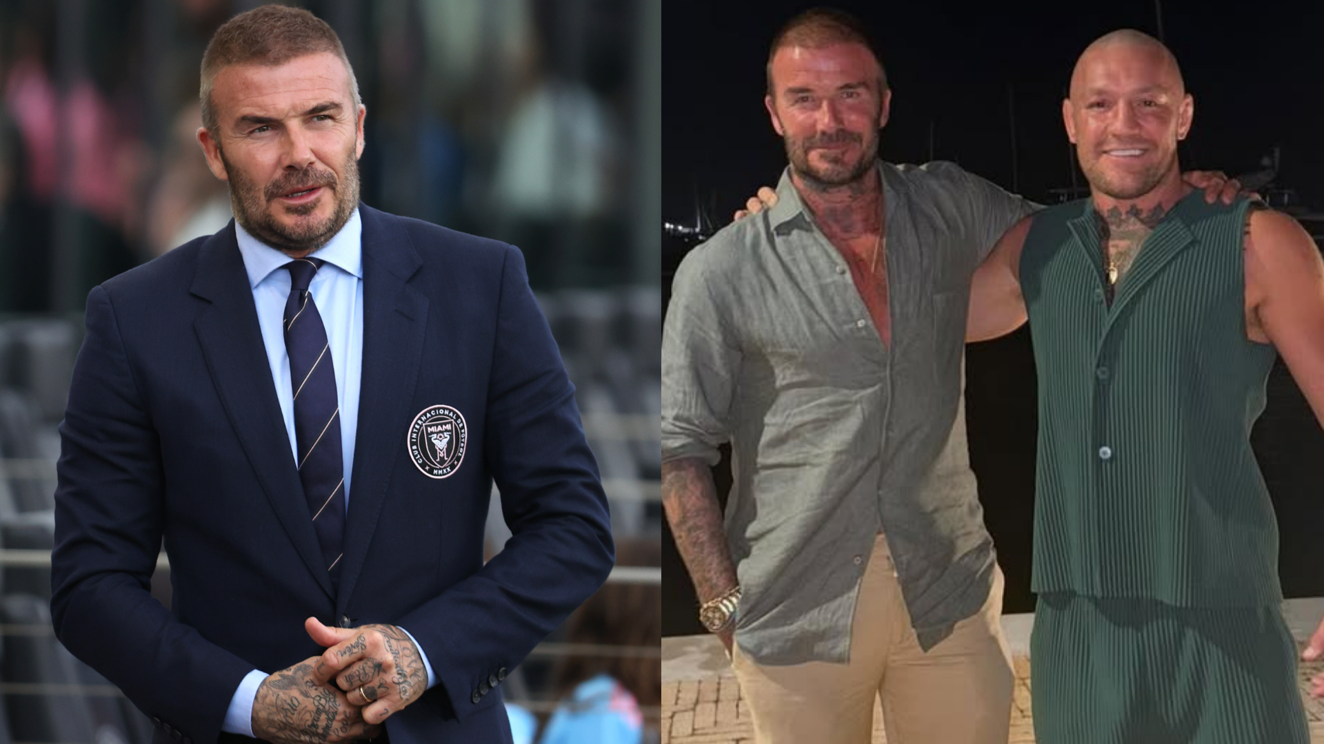 Notorious! Conor McGregor & David Beckham become ‘yacht neighbours' during luxury family vacations as UFC icon & Man Utd supporter meets ‘big inspiration'