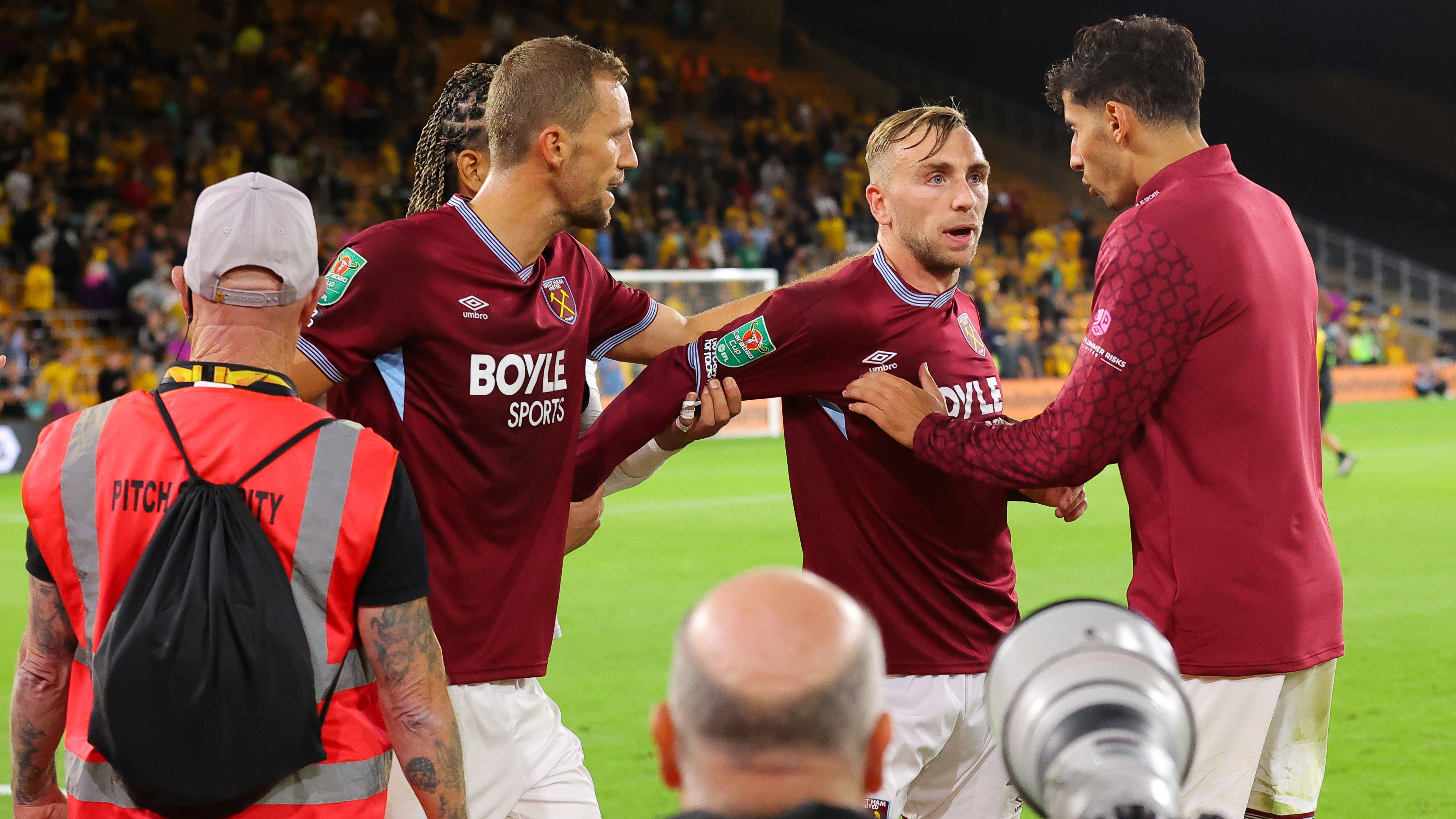 'I need to set a better example' - Jarrod Bowen apologises for furious outburst at West Ham fan after Carabao Cup defeat to Wolves