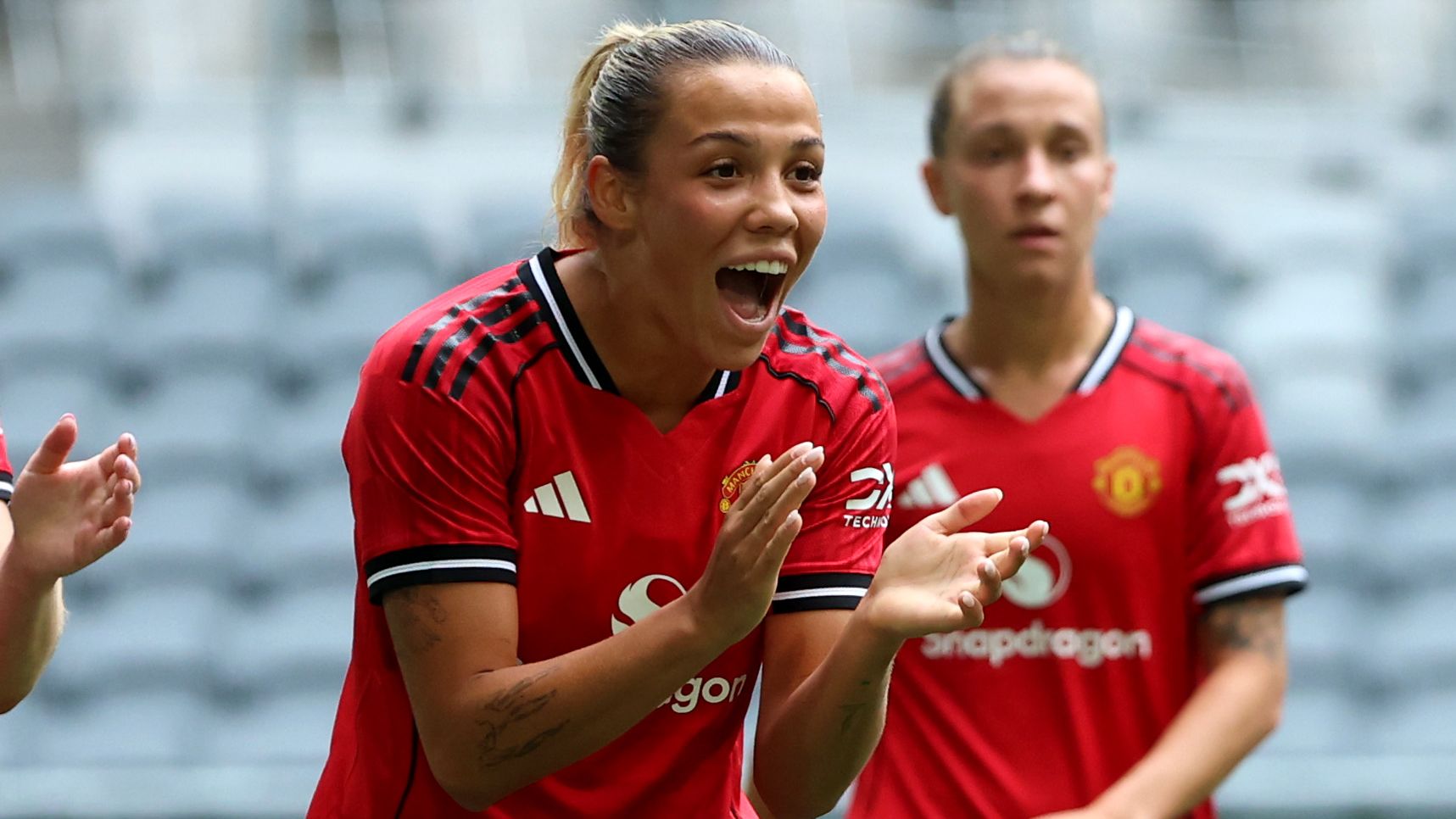 Man Utd women's player ratings vs PSV: Hat-trick hero Elisabeth Terland keeps Champions League dreams on track as Lionesses star Ella Toone shines on Red Devils return