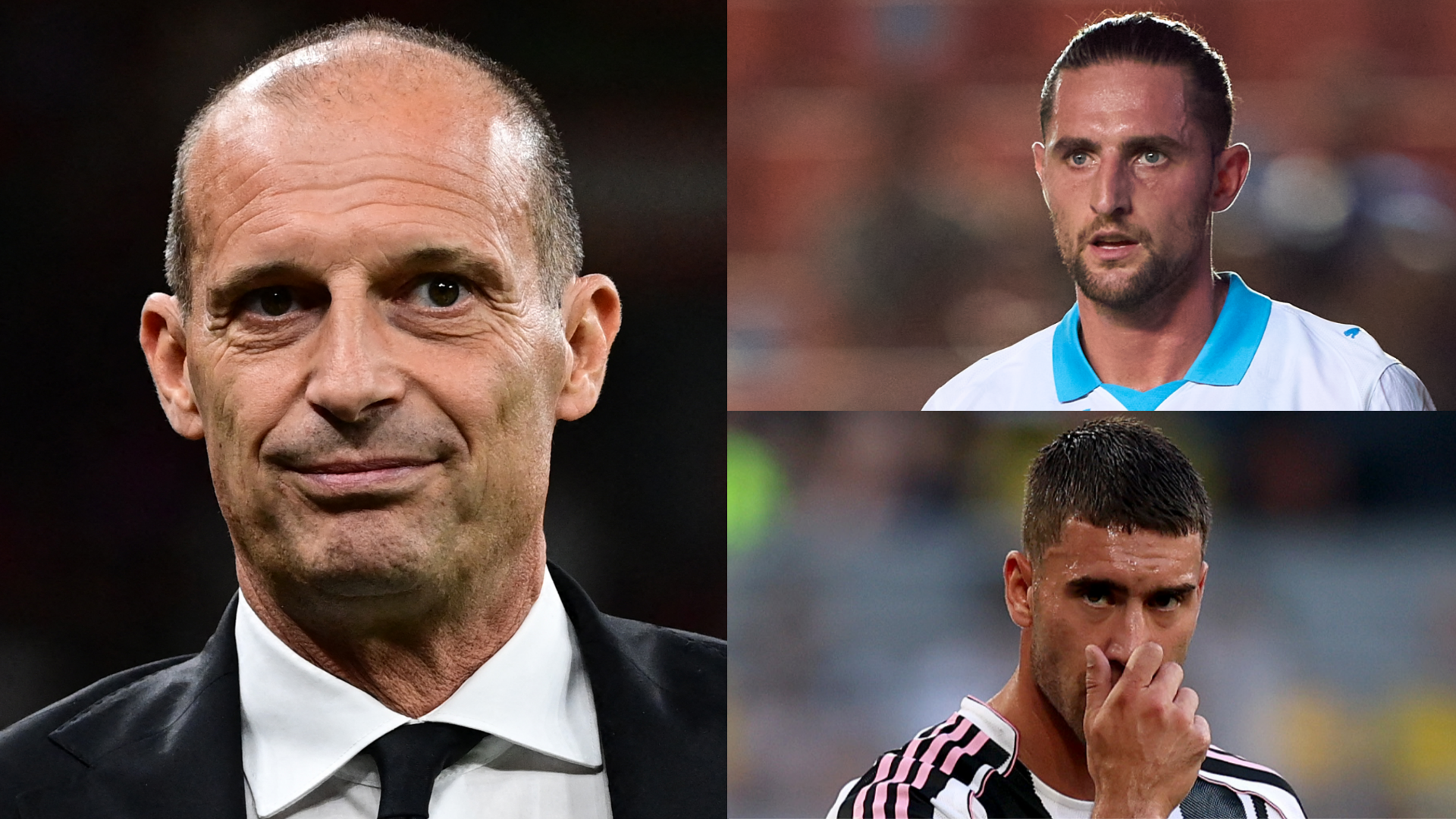 Massimiliano Allegri denies Adrien Rabiot talks amid Marseille fall out and insists he 'never asked' AC Milan to sign Dusan Vlahovic as Juventus striker remains in transfer limbo