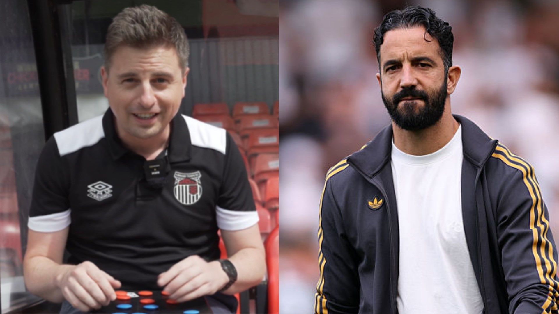 VIDEO: Grimsby troll Ruben Amorim and Man Utd with hilarious line-up announcement using tactics board for League Two clash after Carabao Cup heroics