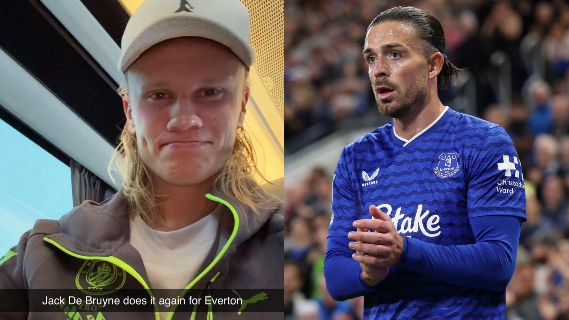 'Jack De Bruyne!' - Erling Haaland is loving Grealish's resurgence at Everton as Man City striker compares close pal to mutual friend Kevin