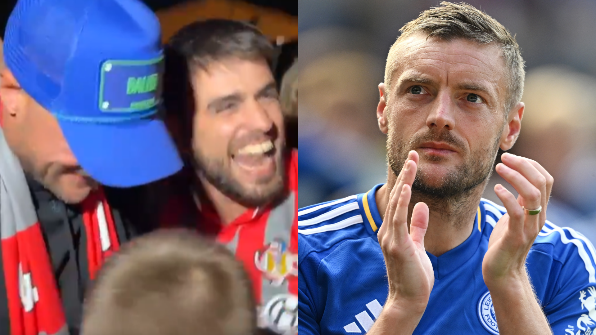 VIDEO: Jamie Vardy mobbed by fans ahead of shock move to Italy - with Premier League title winner given hero's welcome at Cremonese