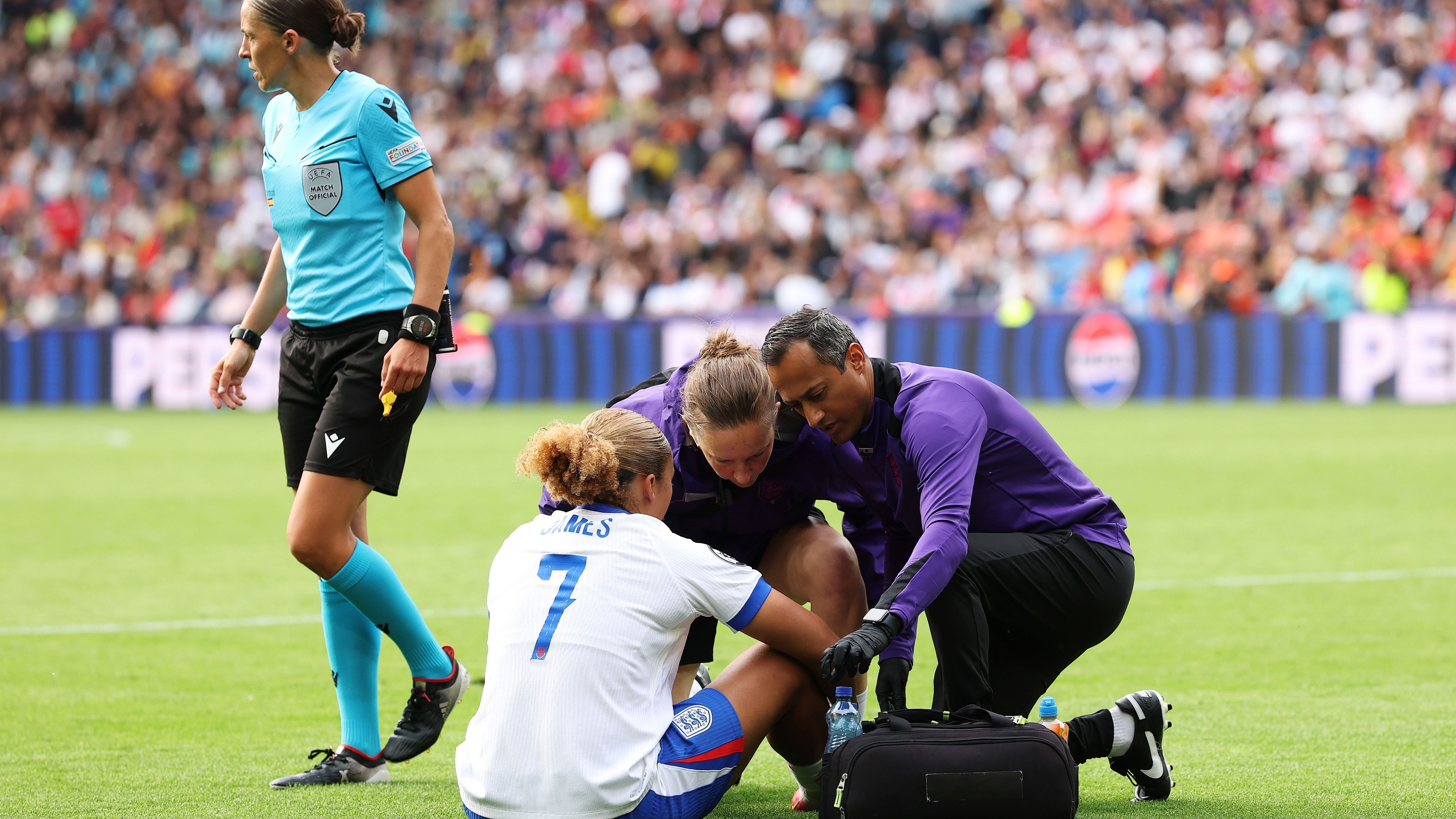 'I could have one leg hanging off' - Lionesses star Lauren James insists she tried everything to get through 'ridiculous amount of pain' at Euro 2025 & tells critics to 'be mindful'