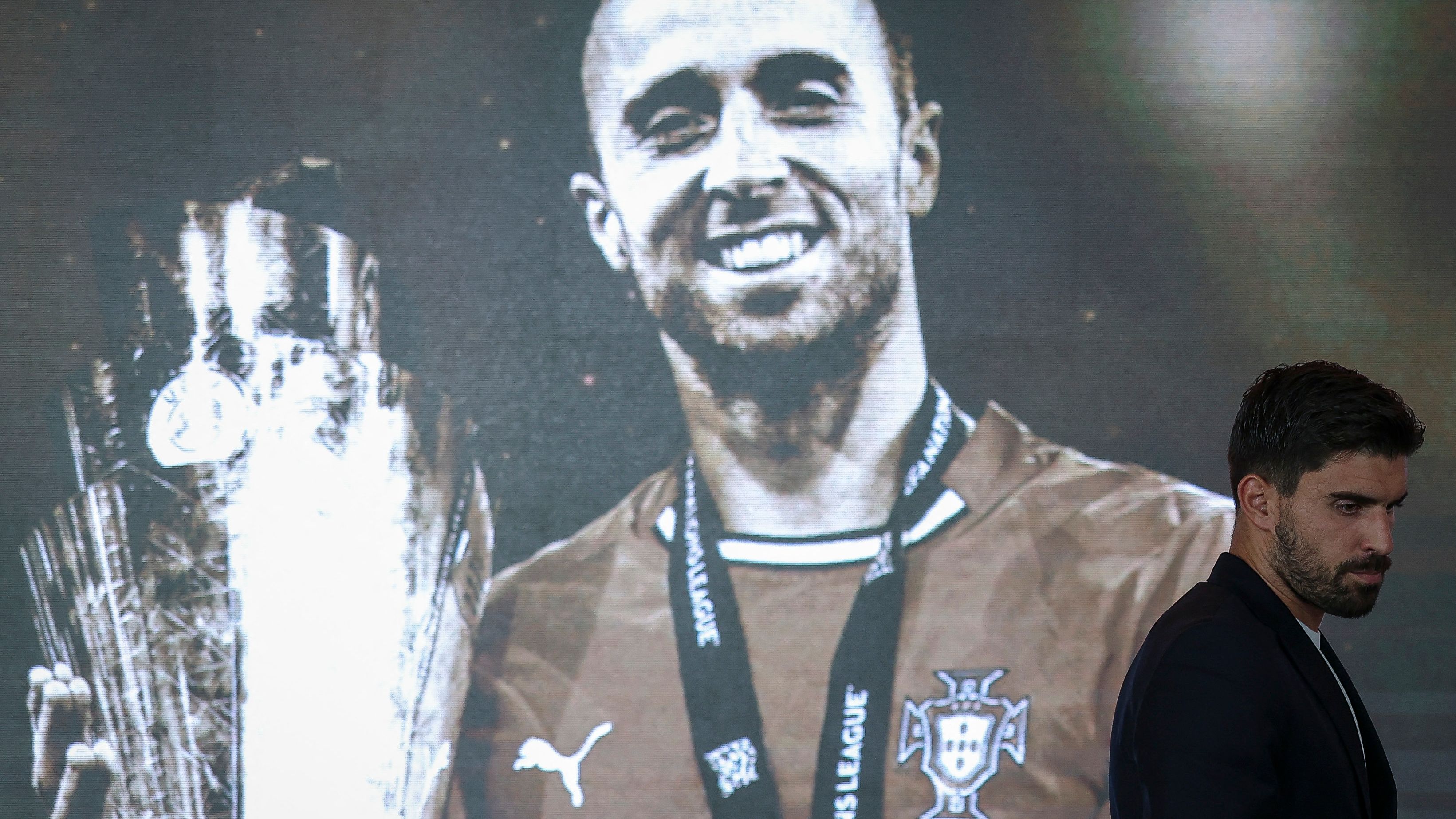 'A way of seeing him on the field' - Ruben Neves reveals moving Diogo Jota tattoo as Portugal midfielder leads tributes to late Liverpool star alongside Cristiano Ronaldo & Co at national team base