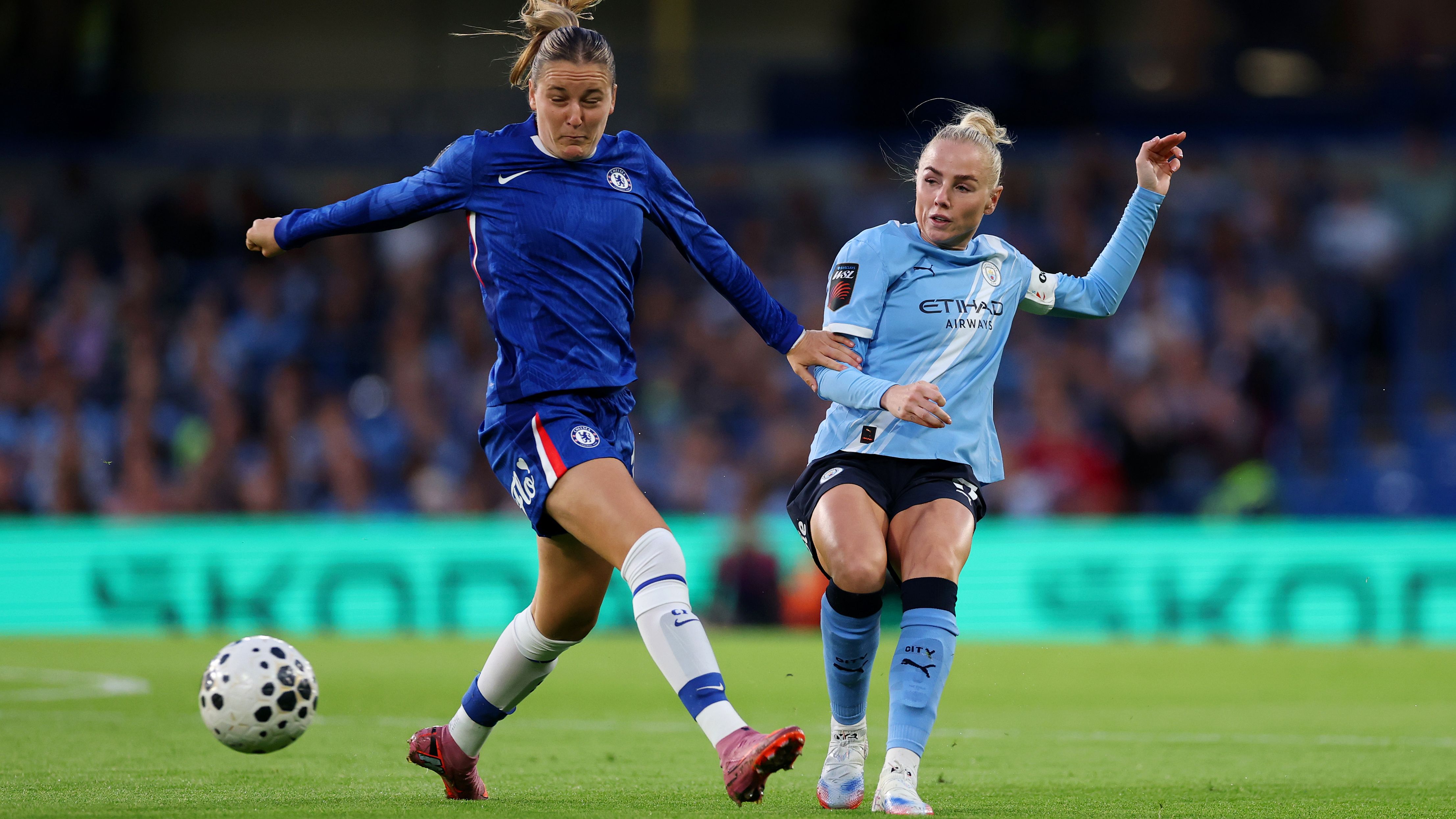 Manchester City player ratings vs Chelsea: Khadija Shaw & Vivianne Miedema impress but champions too strong as Alex Greenwood among late injuries in WSL curtain-raiser