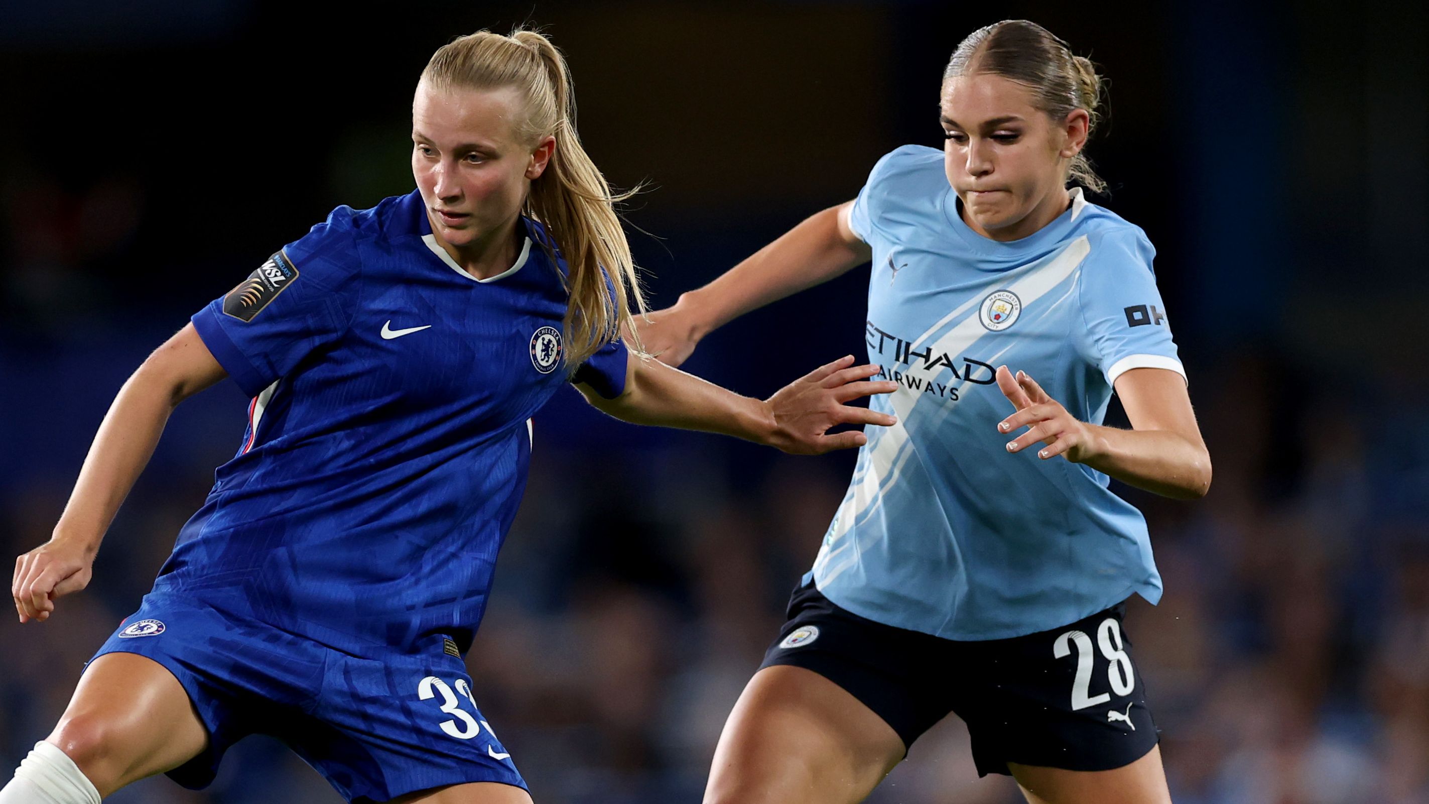 Manchester City player ratings vs Chelsea: Khadija Shaw & Vivianne Miedema impress but champions too strong as Alex Greenwood among late injuries in WSL curtain-raiser