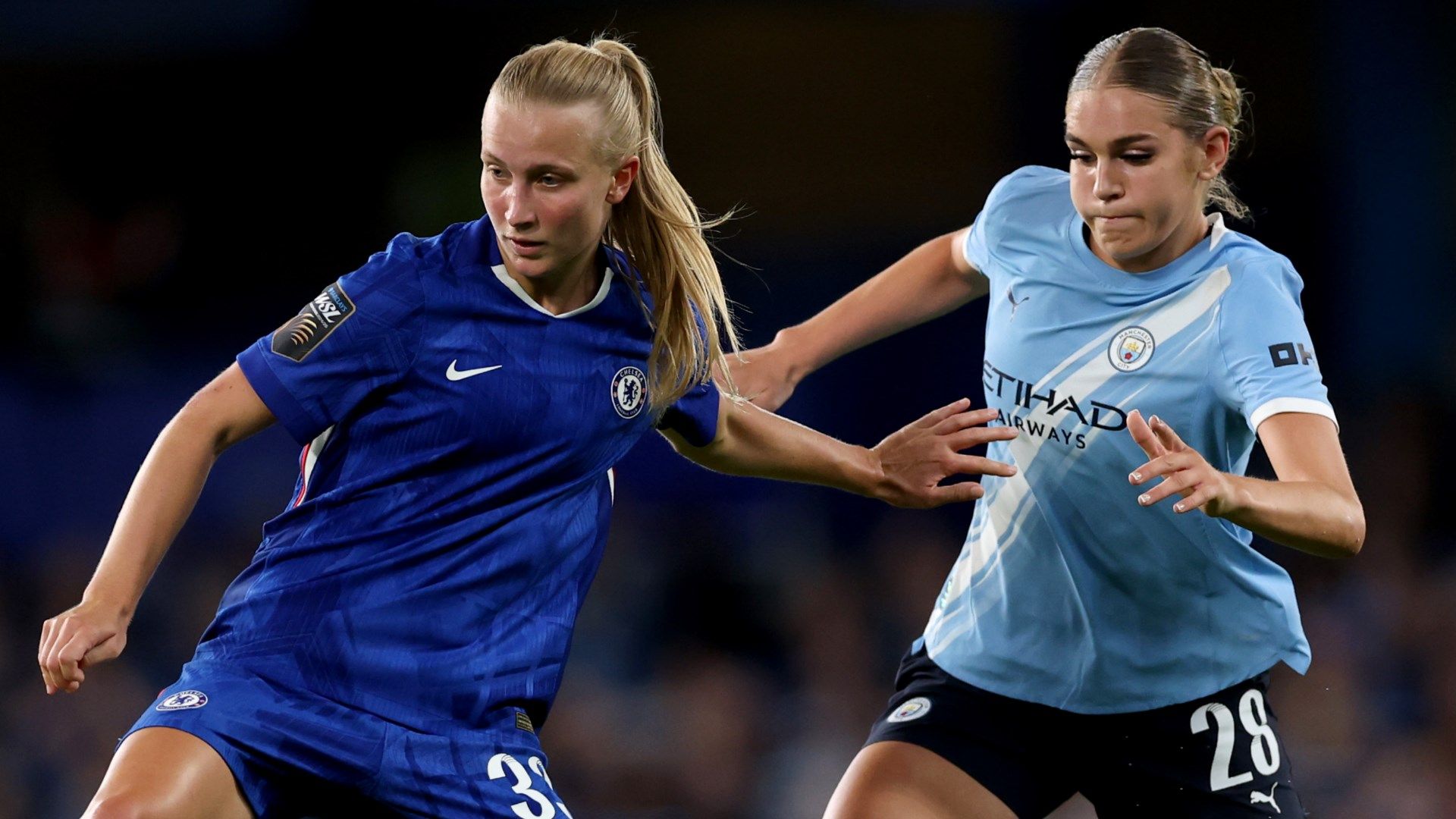 Chelsea women's player ratings vs Man City: Aggie Beever-Jones is off the mark! England star opens account for new season as summer signing Ellie Carpenter impresses in statement win at Stamford Bridge