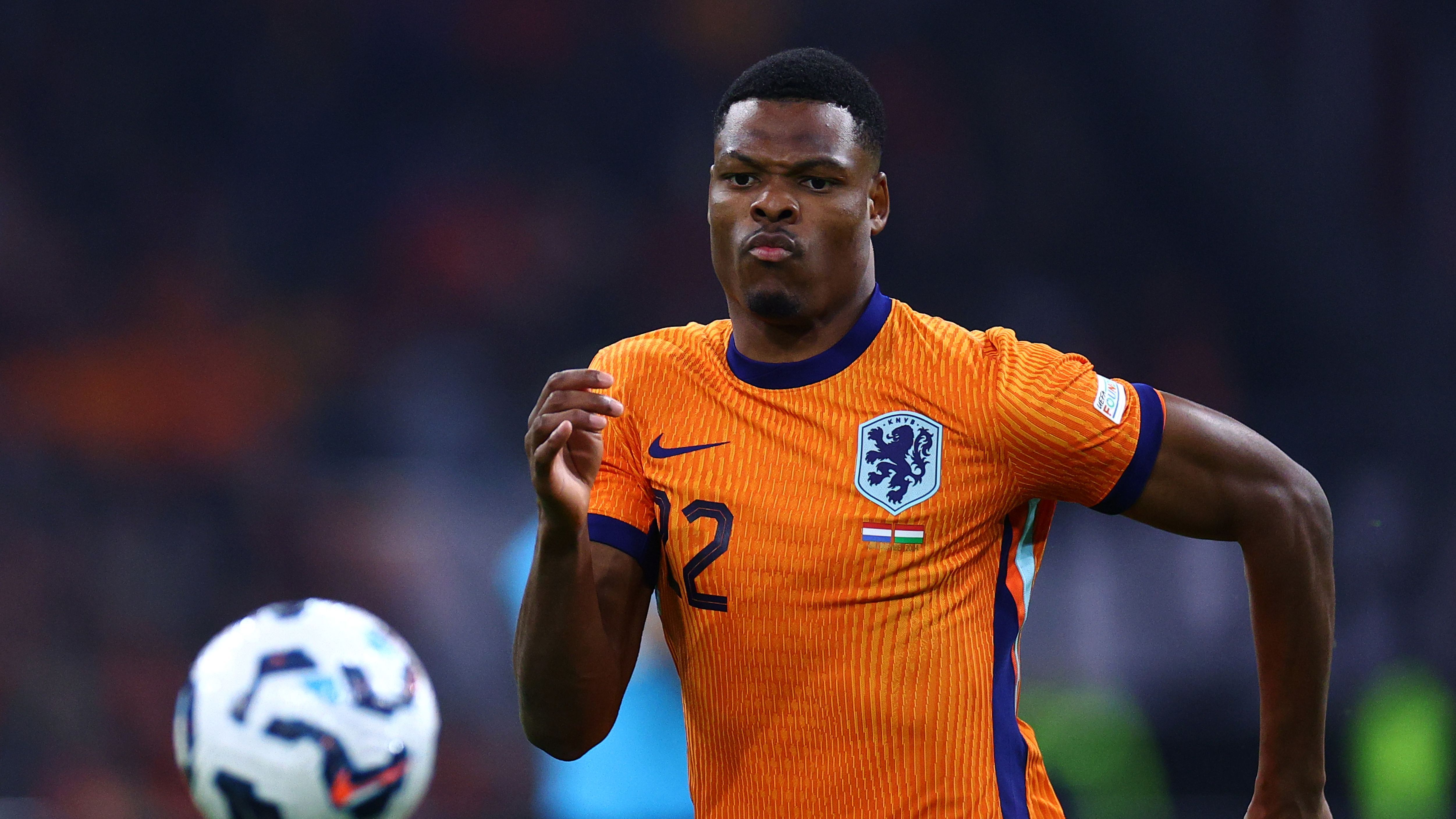 'I should have scored more!' - Denzel Dumfries gets self-critical about new-found eye for goal as Netherlands scorer admits he hurt himself celebrating against Poland