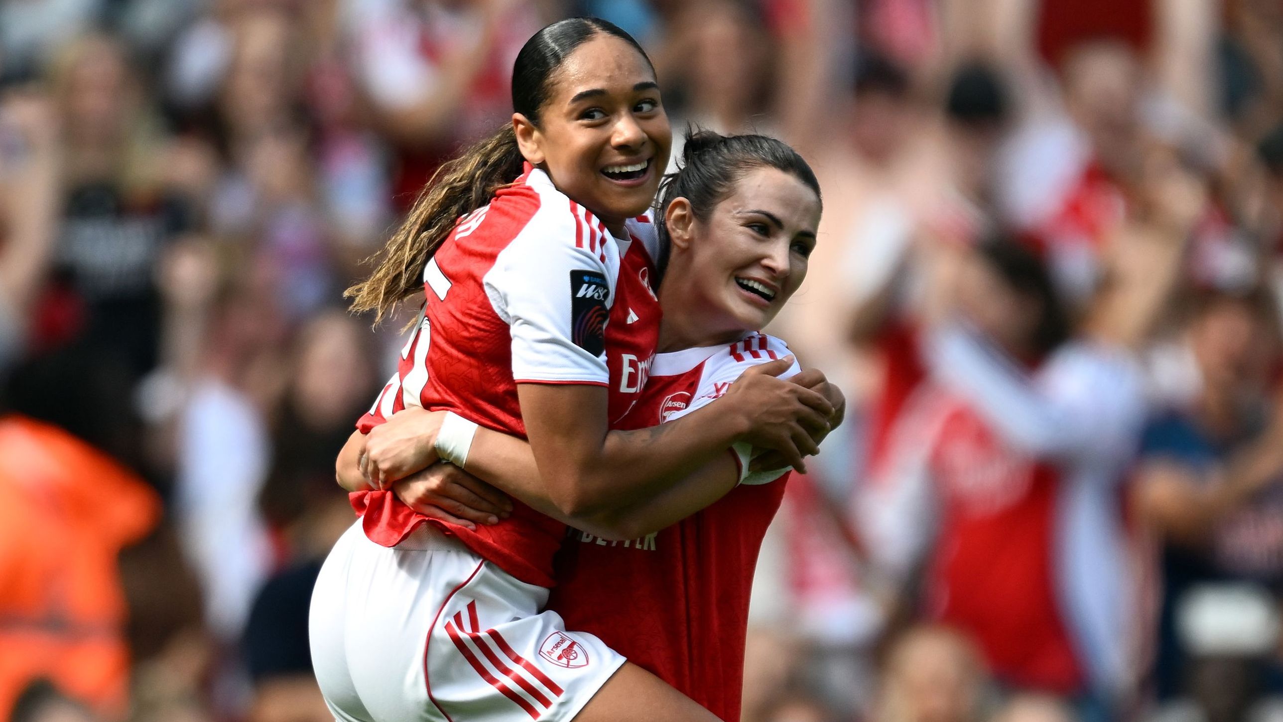 VIDEO: That's why Arsenal paid £1m! Record-breaking new signing Olivia Smith scores OUTRAGEOUS long-range goal on Gunners debut