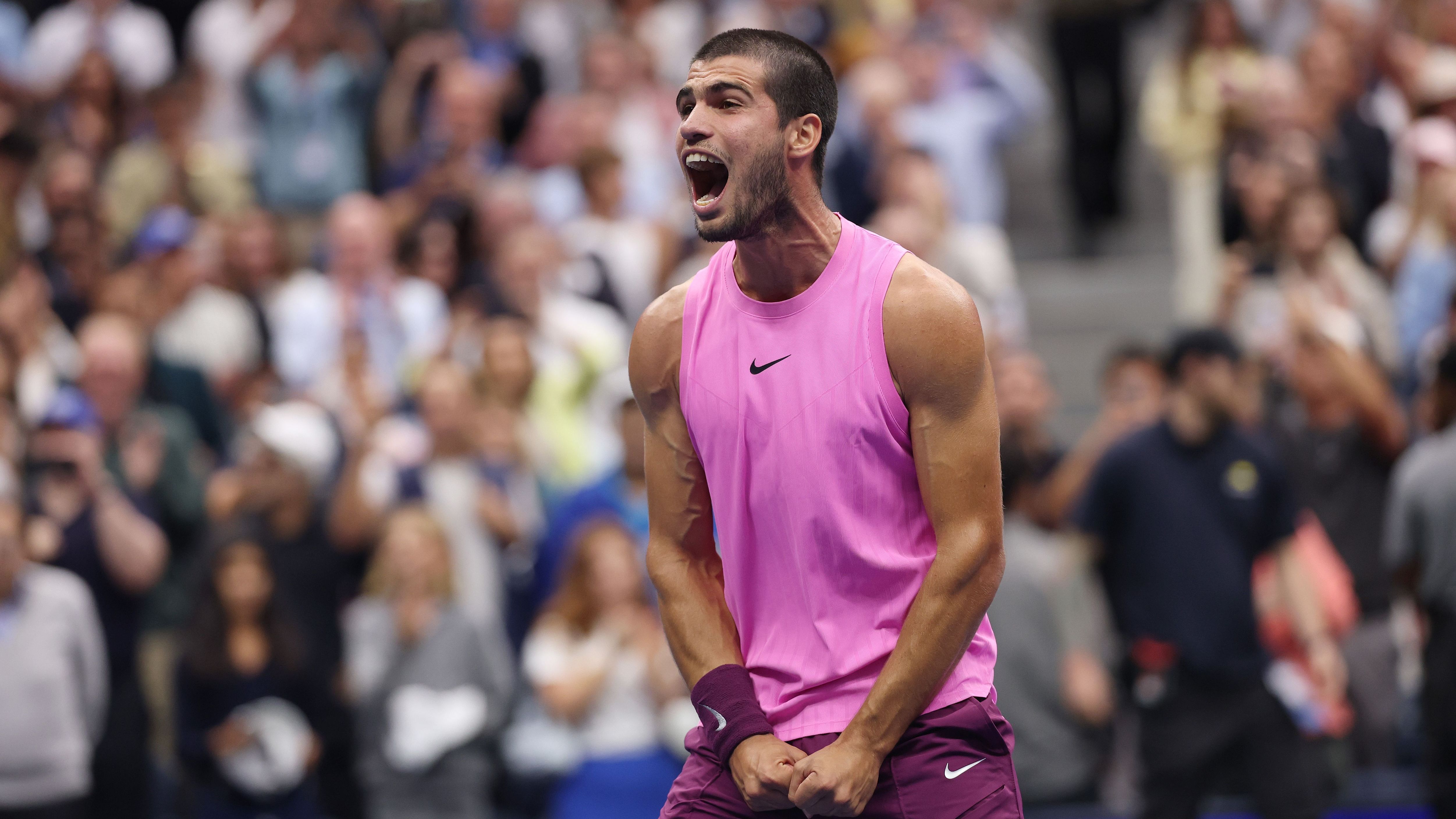 Pep Guardiola cheers Carlos Alcaraz to victory over Jannick Sinner in US Open final as Man City boss enjoys trip to Flushing Meadows during international break