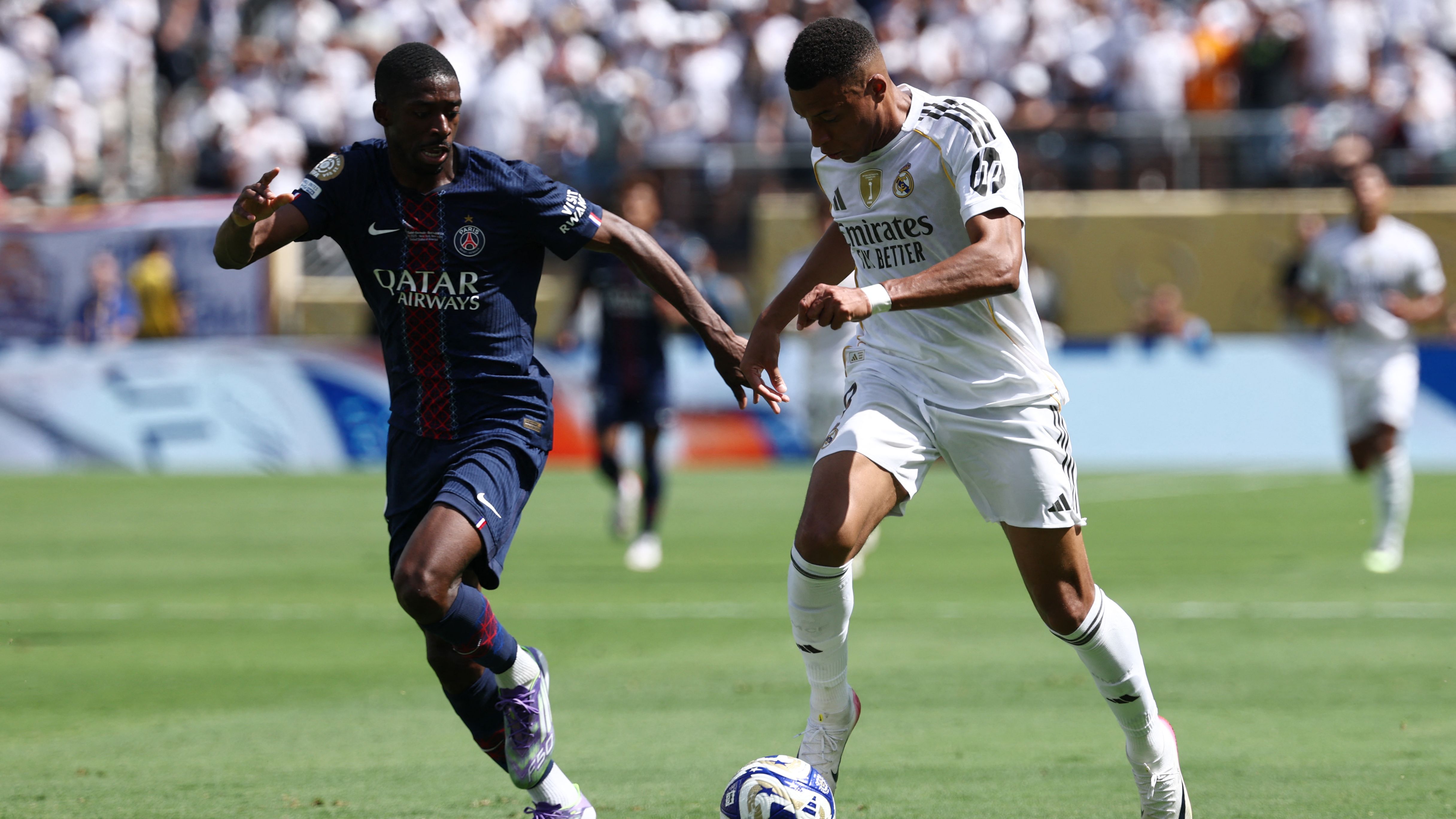 'I hope he wins it' - Kylian Mbappe aims cheeky dig at Lamine Yamal as Real Madrid star backs ex-PSG team-mate Ousmane Dembele to beat Barcelona teen to Ballon d'Or