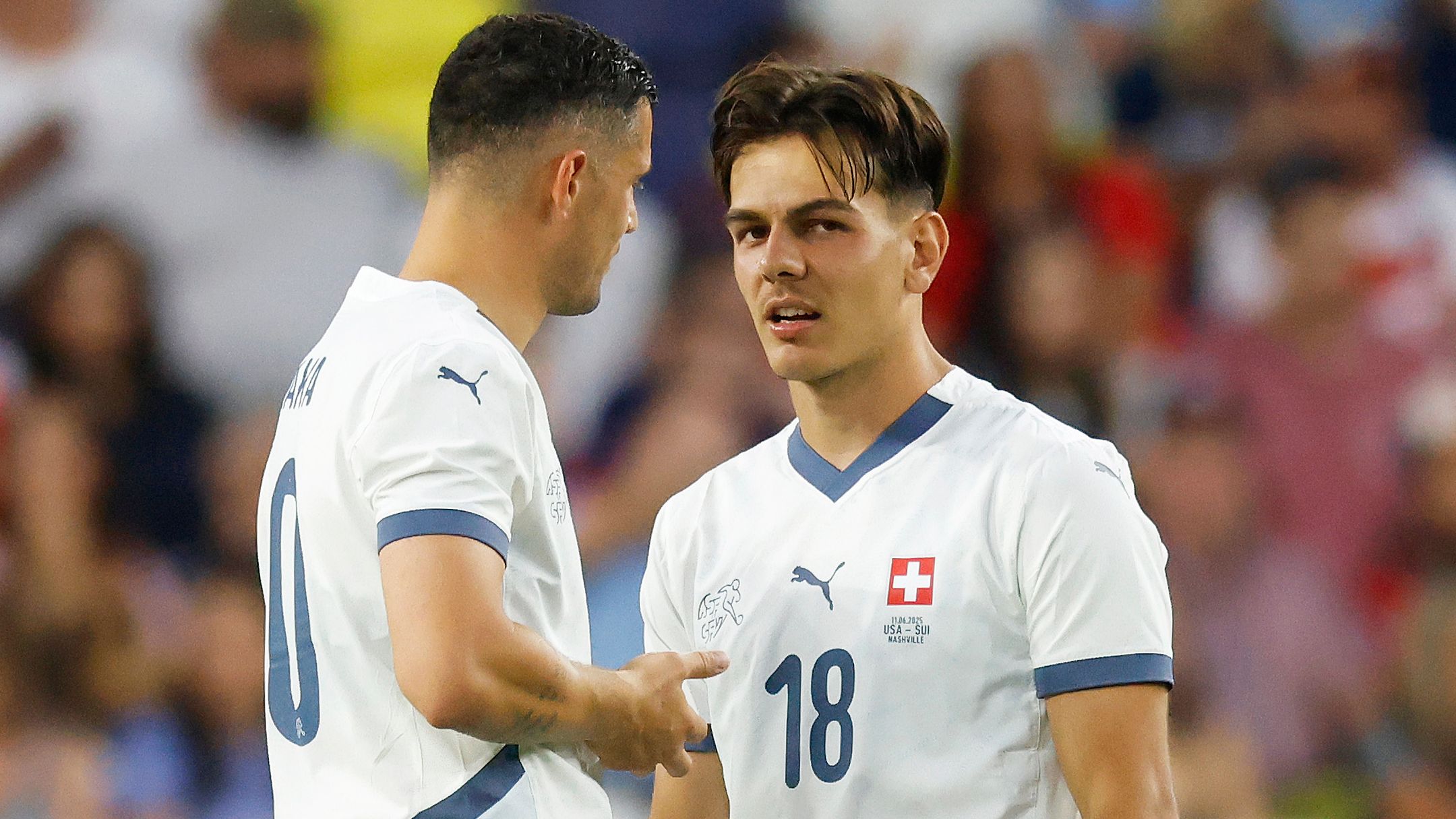 Granit Xhaka gives Ardon Jashari 'your time will come' assurance as Swiss midfielder backs new AC Milan star to 'come back stronger' from injury