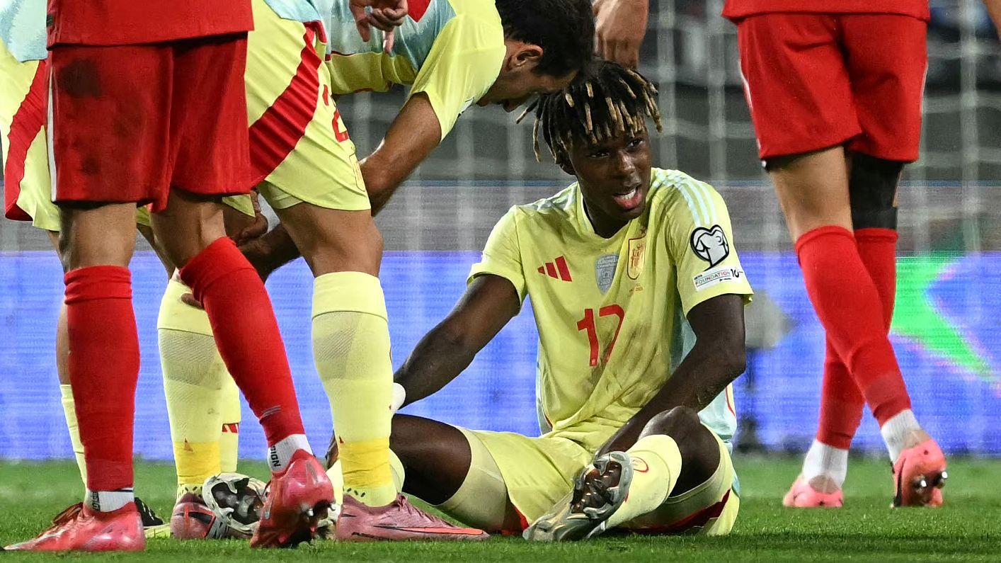 Nico Williams in doubt for Champions League showdown against Arsenal as Athletic Club confirm star suffered muscle injury in Spain win against Turkey