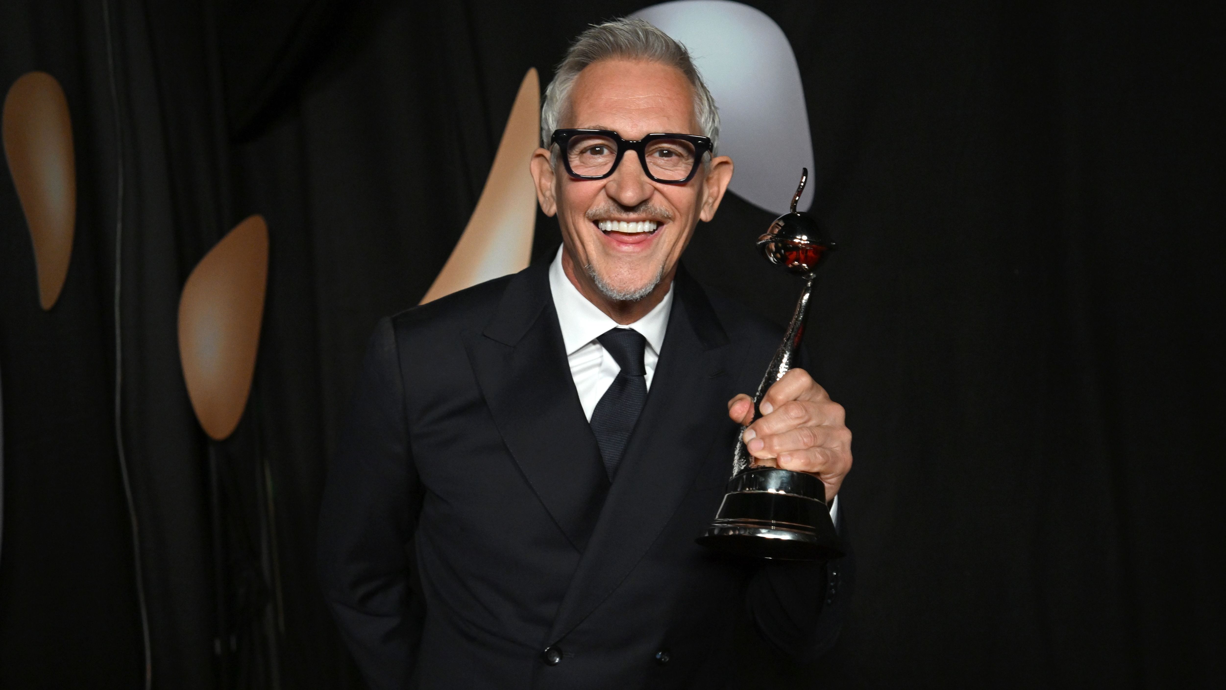 Gary Lineker wins best presenter prize at National Television Awards despite acrimonious divorce from BBC in Match of the Day exit