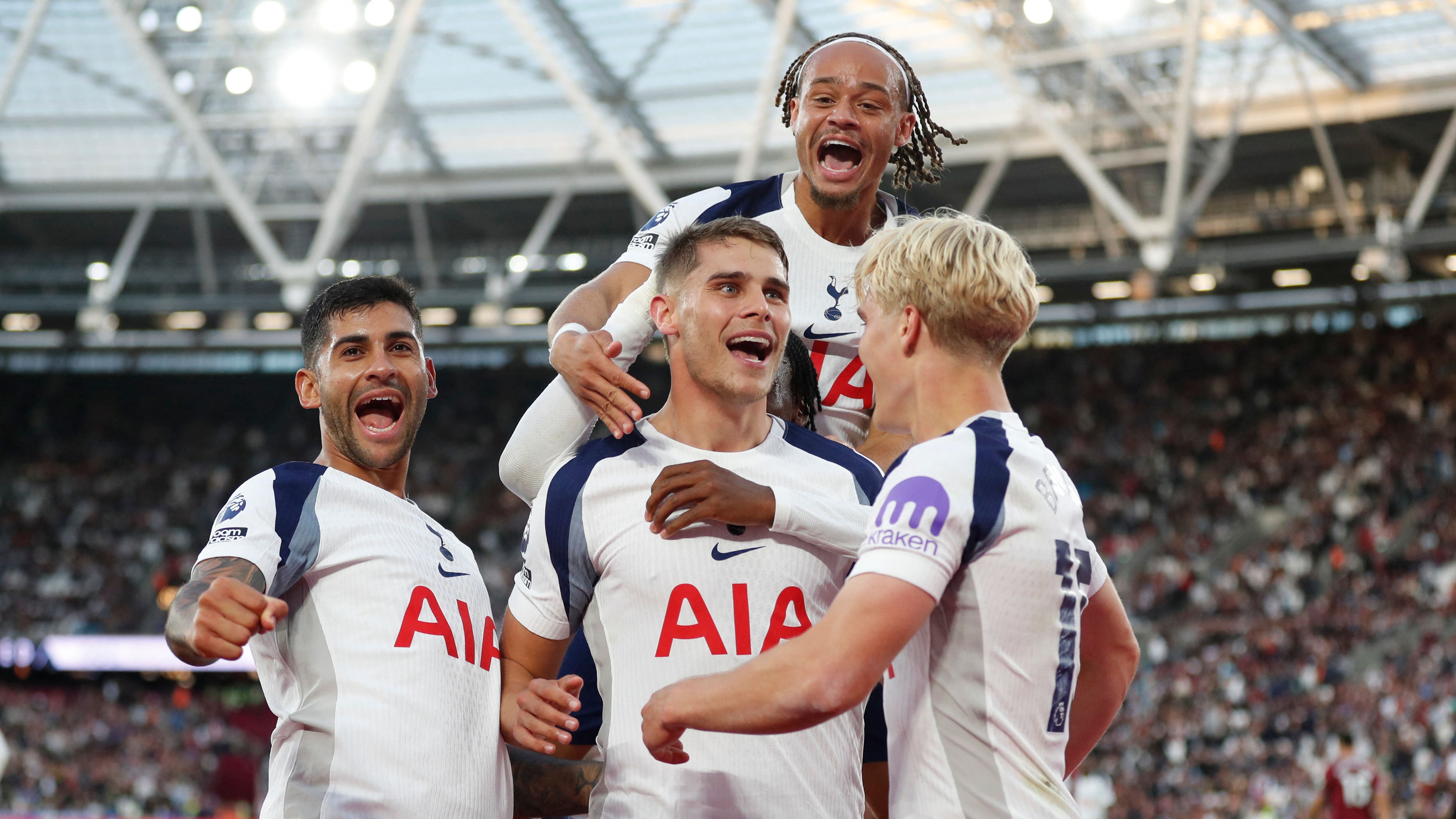 Thomas Frank claims Micky van de Ven's goal at West Ham 'didn't count' as Tottenham manager explains what he and Spurs defender were seen joking about
