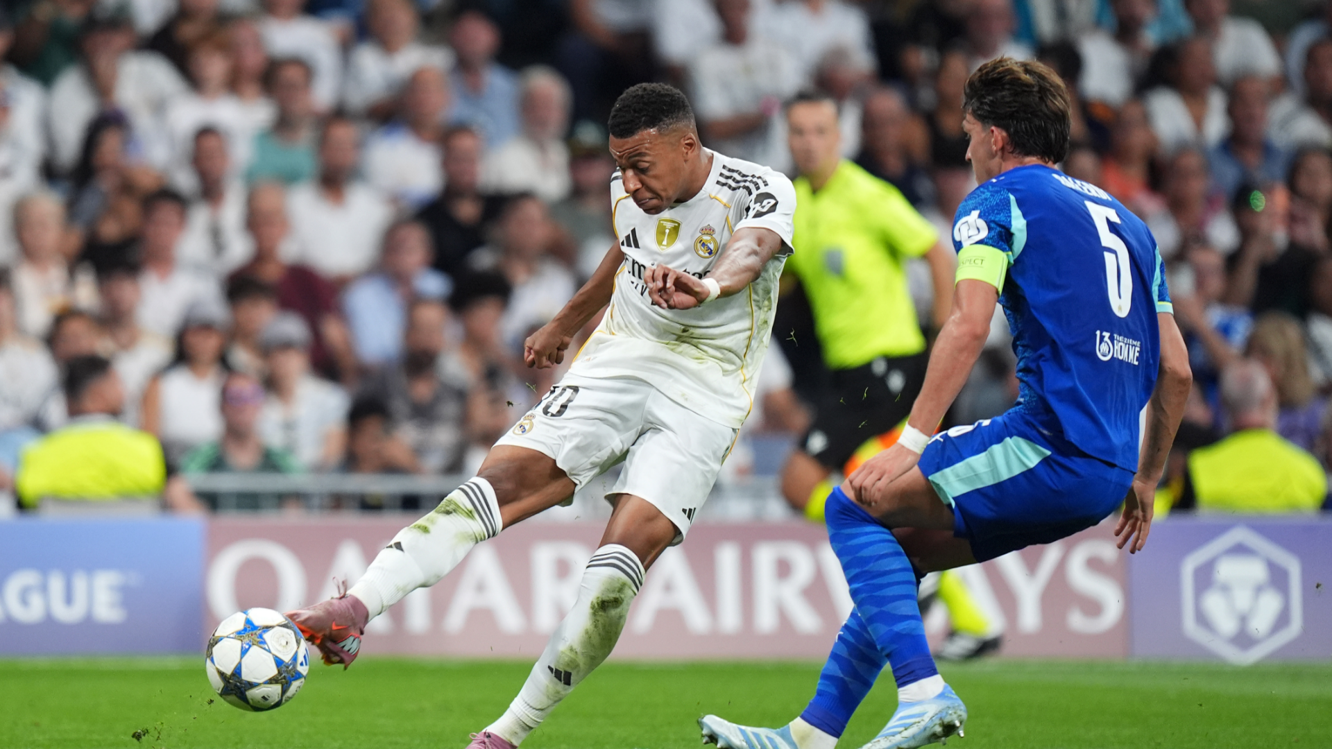 Real Madrid player ratings vs Marseille: Kylian Mbappe keeps his cool as 10-man Blancos are bailed out by highly contentious handball call after Dani Carvajal's moment of complete madness