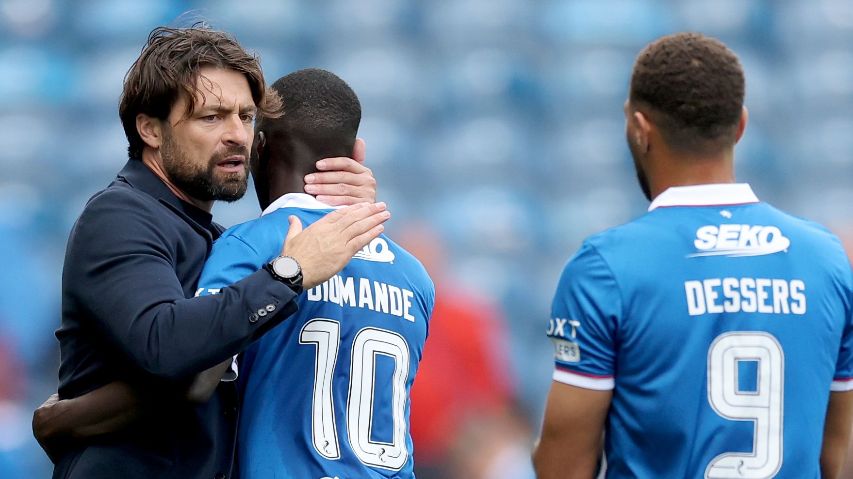 Russell Martin warned of 'obvious' replacement by Rangers legend as Sean Dyche tipped to take under-fire Ibrox manager's job