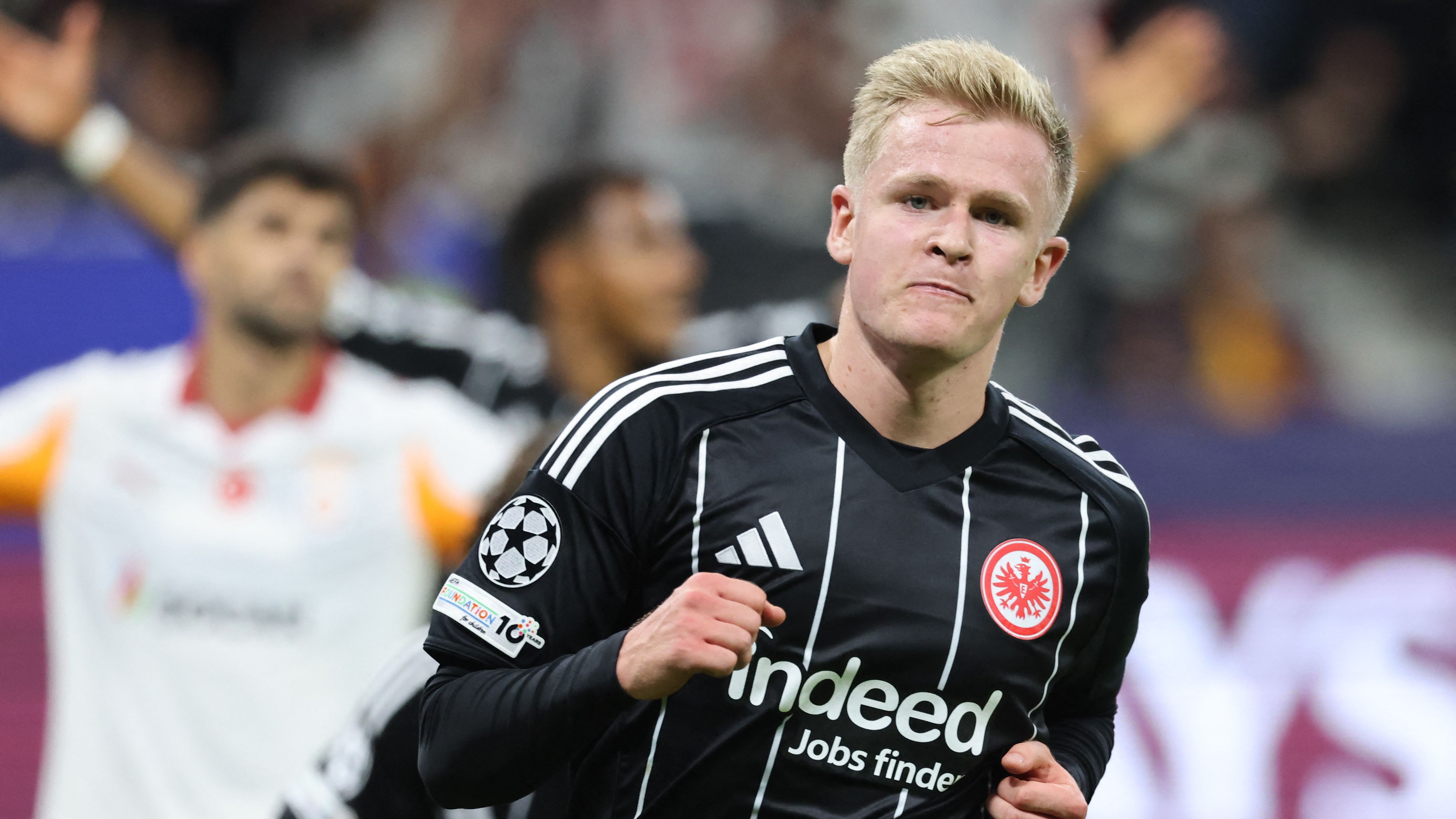 'It was a nervous start' - Eintracht Frankfurt star Jonathan Burkardt hails 'incredible' Champions League result as coach tells players to 'enjoy' heroic comeback win against Galatasaray