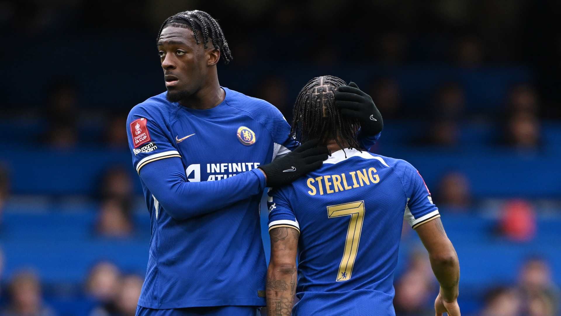 PFA contact Chelsea to raise concerns over treatment of Raheem Sterling and Axel Disasi as duo train away from first-team