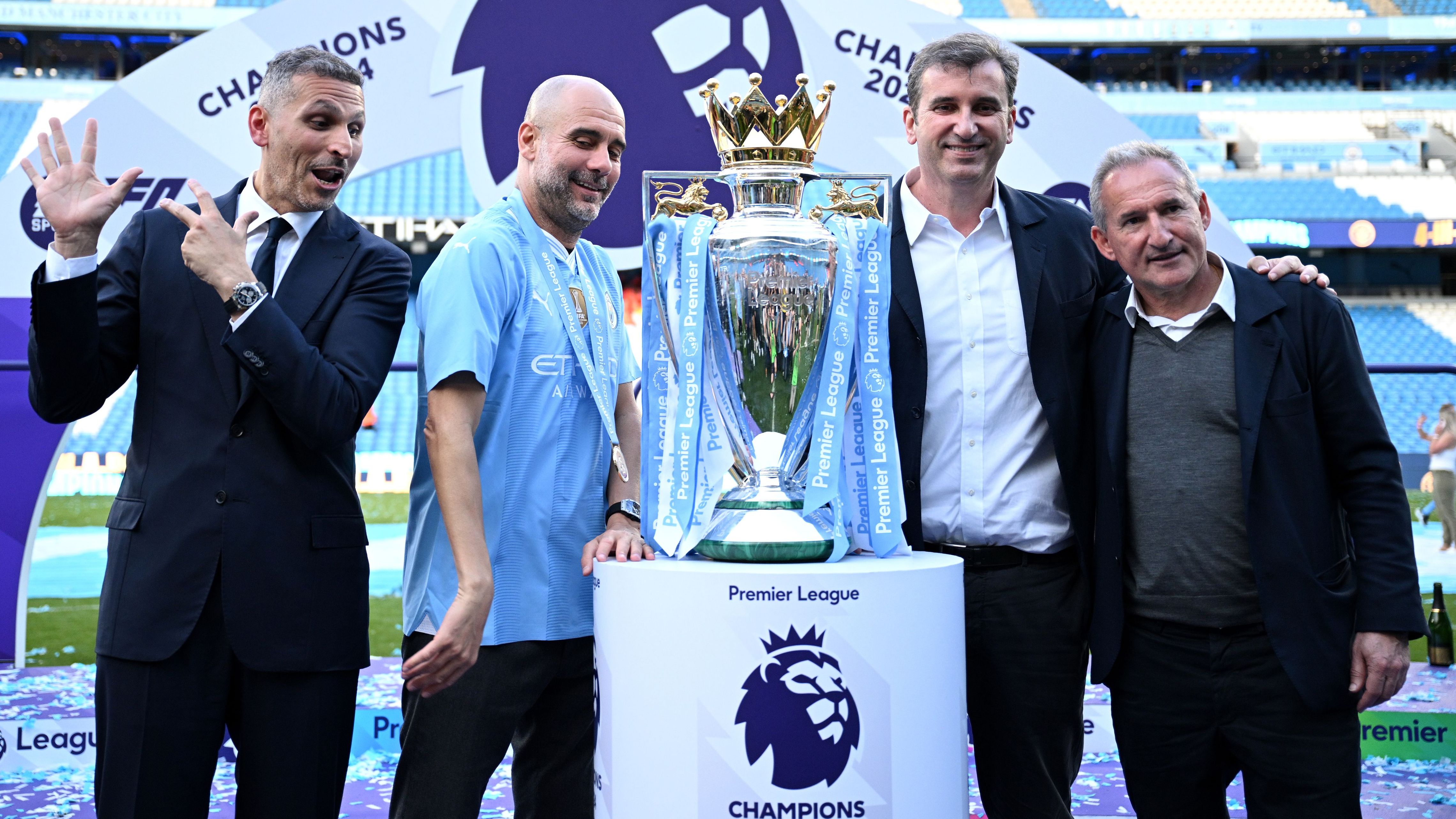 Man City gift £280k car to ex-sporting director Txiki Begiristain in club's iconic sky-blue colour as parting present following exit